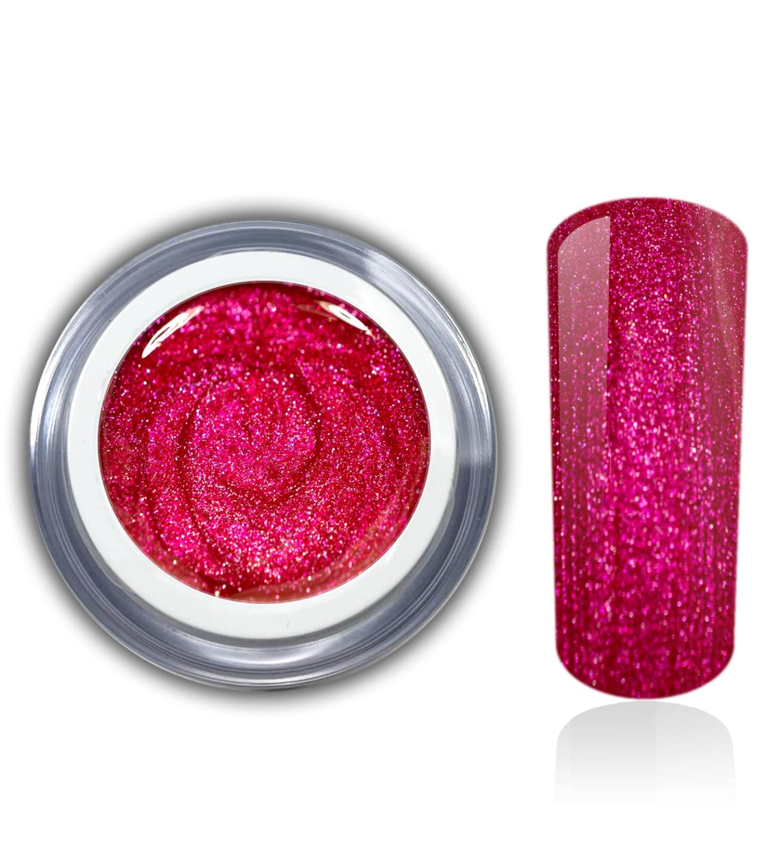 Glittergel Explosion Pink - Red Color UV LED Gel Nail - 5ml | RM Beautynails | International Shipping Available - Buy Online on GoSupps.com