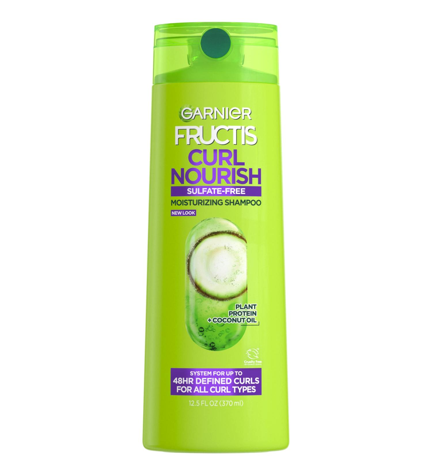 Garnier Fructis Curl Nourish Sulfate-Free Moisturizing Shampoo 12.5 Fl Oz - Green (Pack of 1) - Buy Online on GoSupps.com