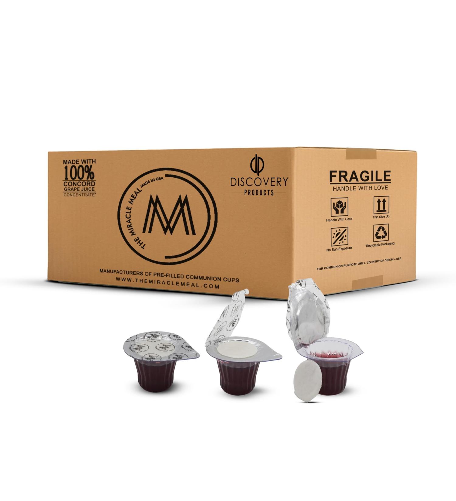 DISCOVERY PRODUCTS Pre-Filled Communion Cups with Wafer & Juice - Pack of 500 - Buy Online on GoSupps.com
