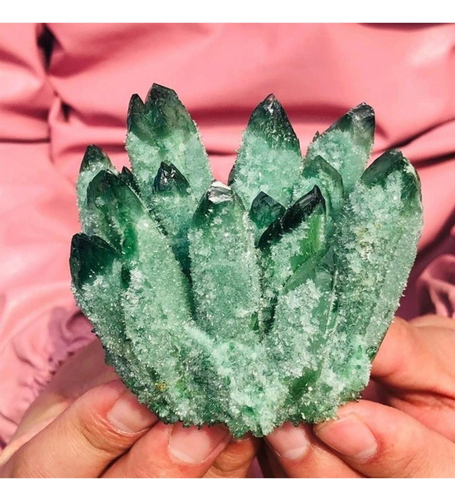 Natural Crystal Rough Green Ghost Phantom Quartz Specimens Gift (Size : 1000g) (Size : 1000g) - Buy Online on GoSupps.com