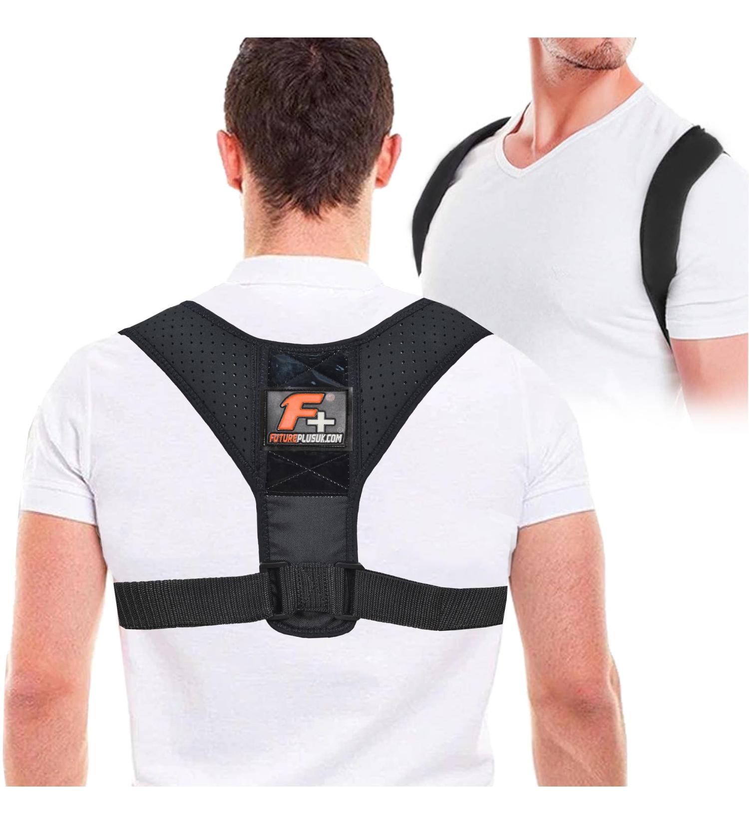 Posture Corrector Support Brace Belt | Adjustable Upper Back Brace for Clavicle Support & Pain Relief | Medical Grade Back Straightener - International Shipping Available - Buy Online on GoSupps.com