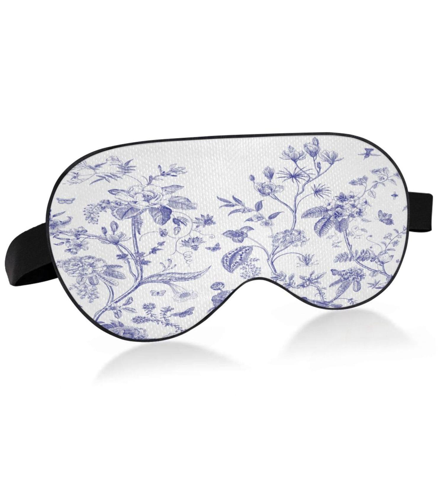 WELLDAY Chinoiserie Flowers Birds Sleep Mask - Soft Comfort Blindfold for Men and Women - Buy Online on GoSupps.com
