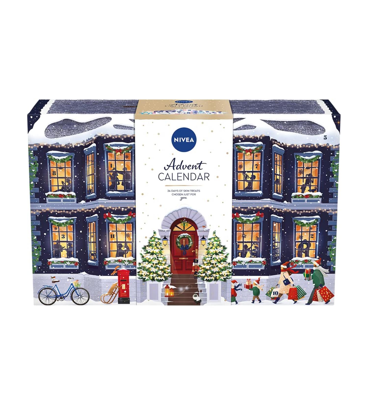 NIVEA Advent Calendar 2022 (24 Pieces) NIVEA Gift Set Includes Moisturiser Face Wash Shower Gel Aftershave Balm Lip Balms Anti-Perspirants and More Gifts for Women - Buy Online on GoSupps.com