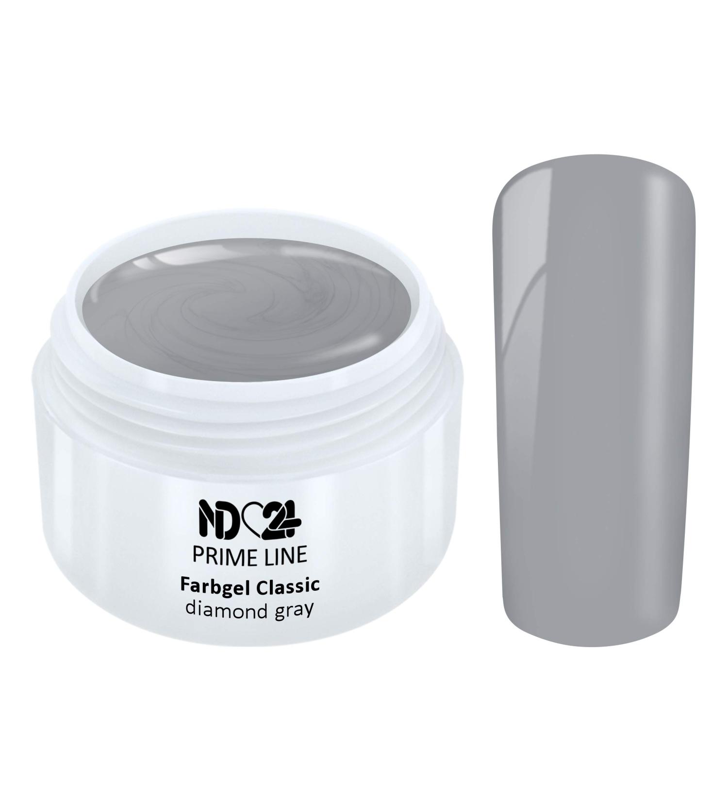 Prime Line - Color Uv Gel Led Color Gel Diamond Grey - Made in Germany - 5ml