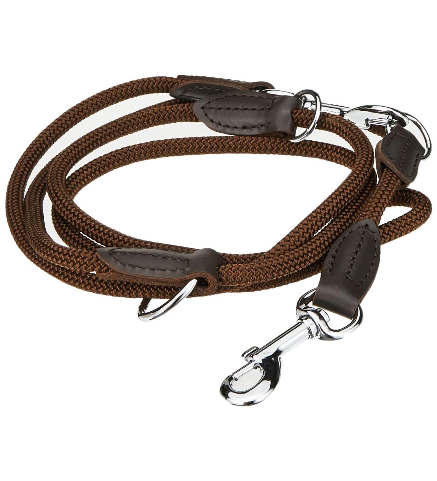 HUNTER Freestyle Adjustable Dog Leash - Weatherproof Robust 0.8 x 200 cm Brown | International Shipping Available - Buy Online on GoSupps.com