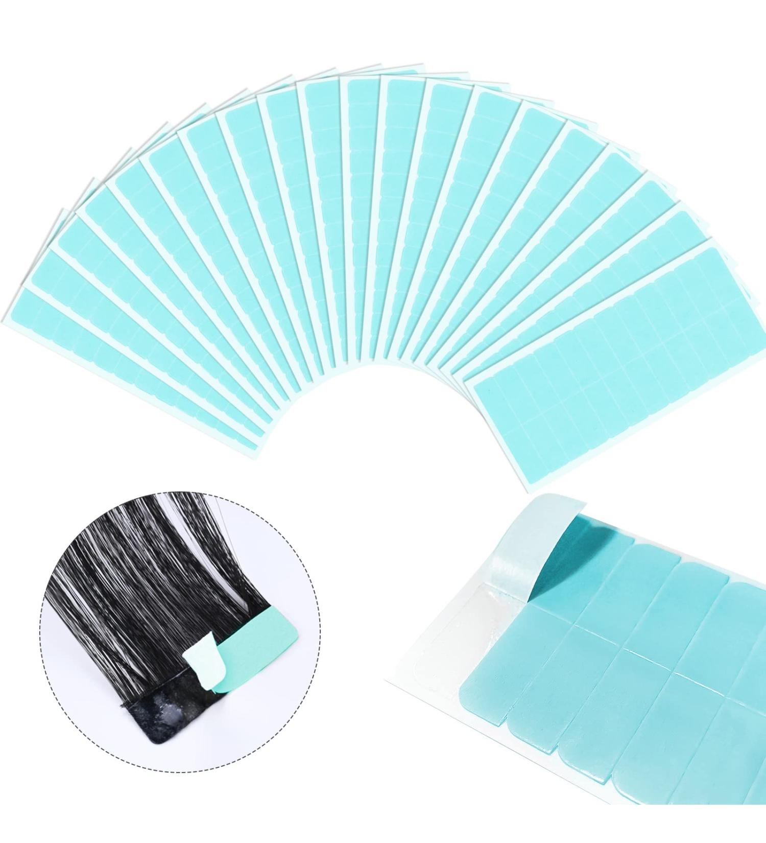 240pcs Double Sided Hair Tape for Hair Extensions & Wigs - Green Replacement Tabs - Buy Online on GoSupps.com