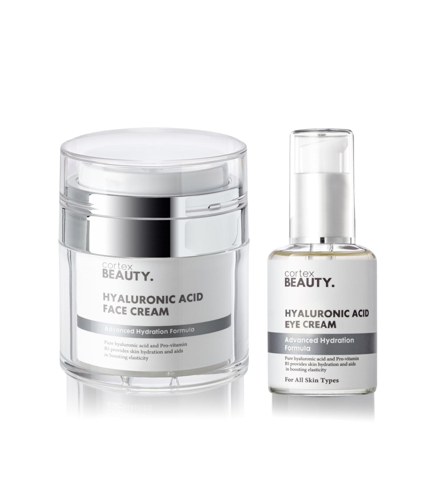 Cortex Beauty | Hyaluronic Acid Face & Eye Cream Set - Buy Online on GoSupps.com