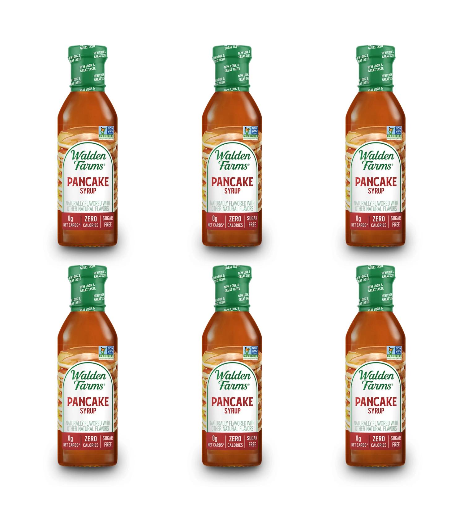 Walden Farms Pancake Syrup 12 oz (Pack of 6) - Zero Fat & Sugar, Low Calorie Sweet Syrup for Pancakes, Waffles, Desserts & More - 12 Fl Oz (Pack of 6) - Buy Online on GoSupps.com