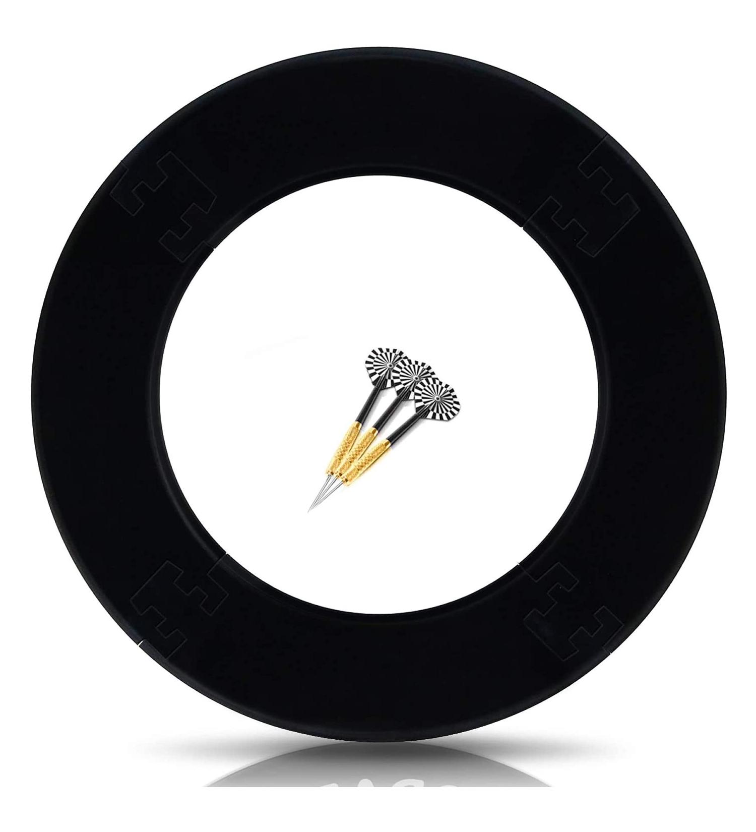 ProDarts Dart Surround - Black Ring Wall Protection for Dartboards - Professional Look - 45.5cm Diameter - Stable Border - Easy Installation - Buy Online on GoSupps.com