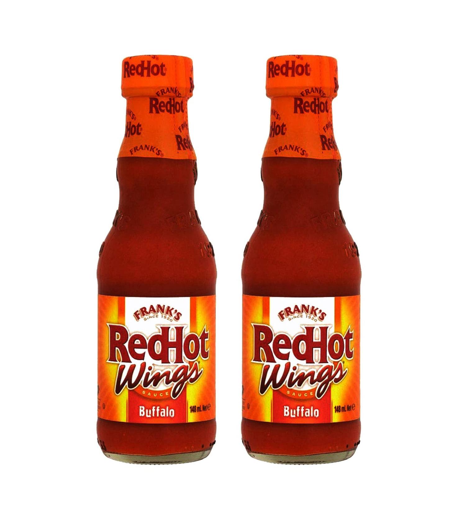Franks Red Hot Frank's Red Hot Buffalo Wings Sauce 2 x 147ml (10oz) - Authentic Buffalo Flavour