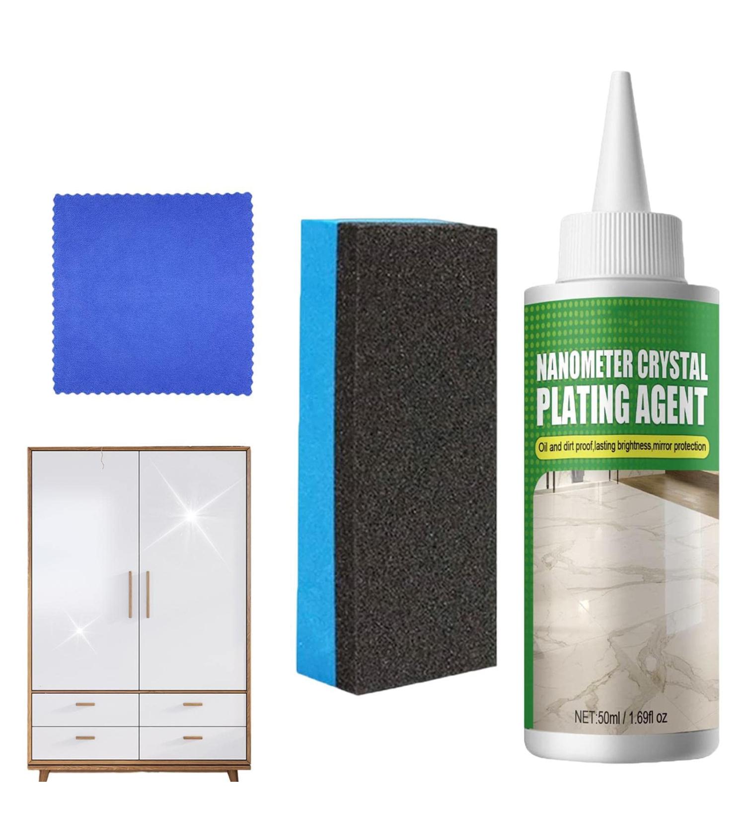Stone Crystal Coating | Marble Crystal-Plating Agent Easy to Use Ceramic Tile Polish Quartz Countertop Cleaner Plating Agent for Kitchen Everyday Cleaning - Buy Online on GoSupps.com