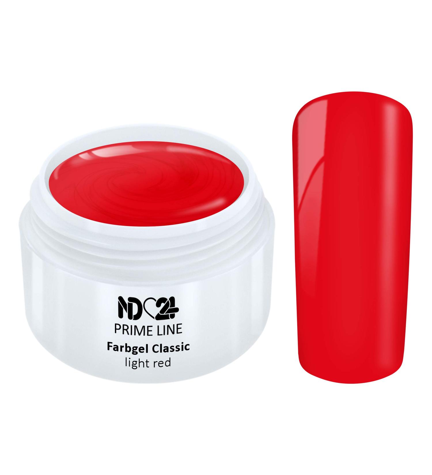 Prime Line - Color Uv Gel Led Color Gel Light Red Studio Quality - Made in Germany - 5ml