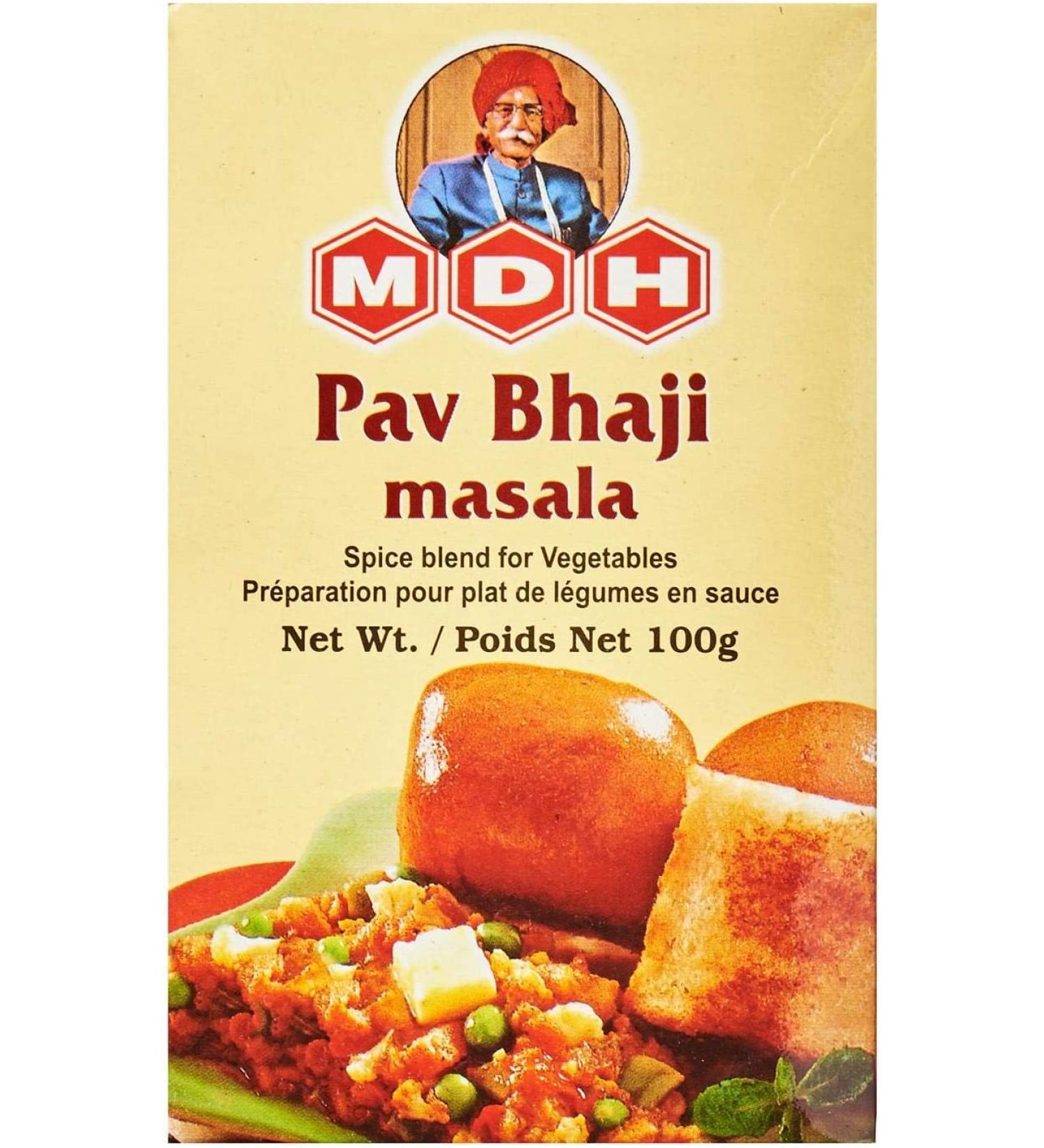 MDH Pav Bhaji Masala - Authentic 100g Spice Blend - Buy Online on GoSupps.com