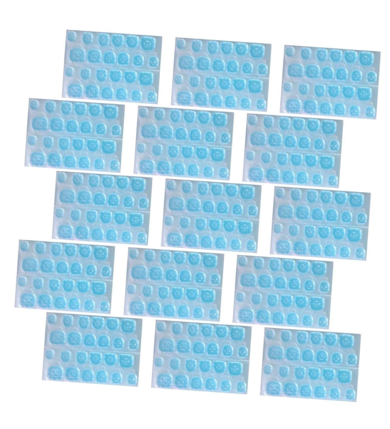 VINTORKY 30 Sheets Manicure Jelly Stickers Label Stickers Nail Tip Fixing Stickers Flexible Fake Nail Tips Labeling Stickers Clear Sticker Blue Stickers Adhesive Simple Silica Gel - Buy Online on GoSupps.com