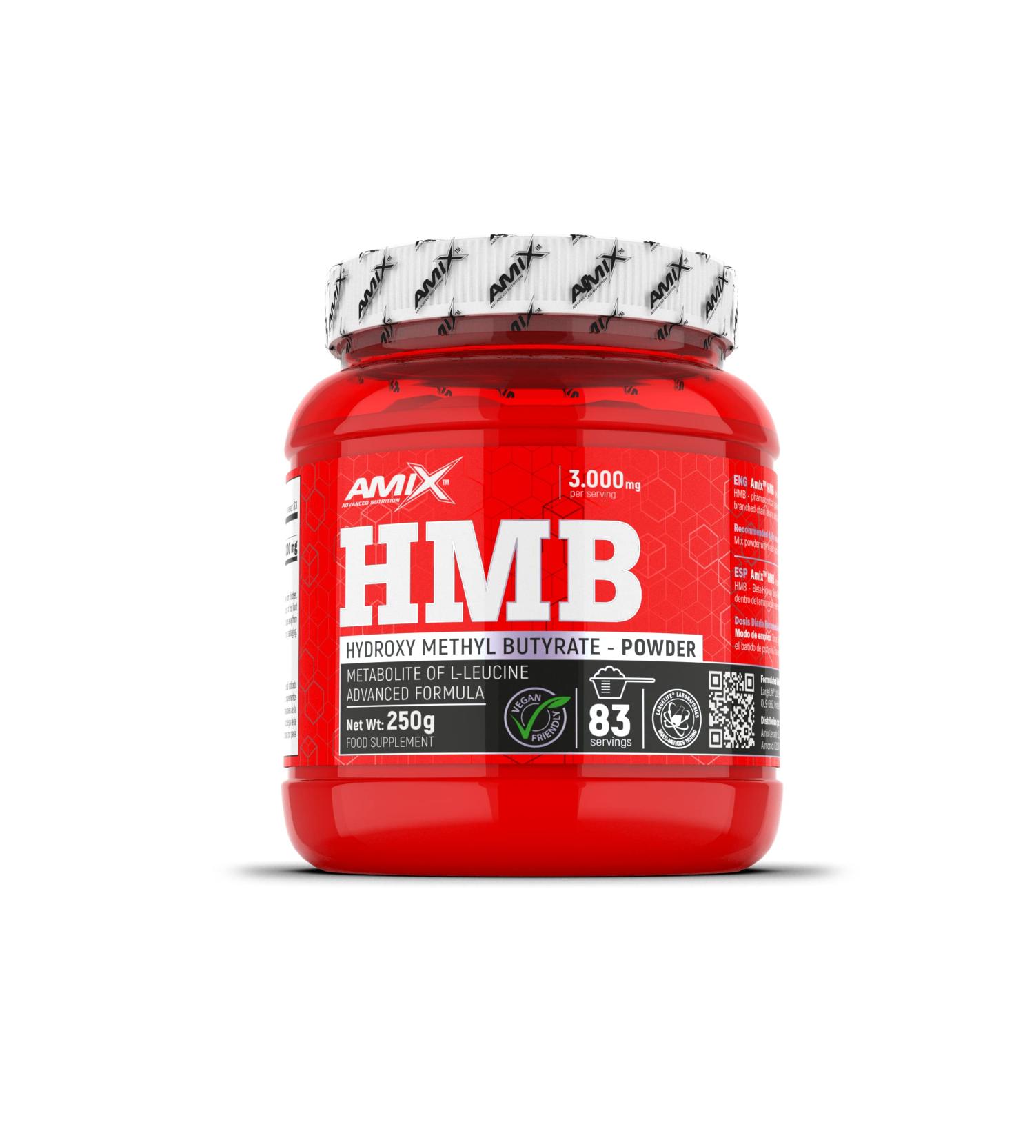 Amix HMB Powder 250 grIncreases Muscle Mass Reduces Body FatPerfect for Athletes