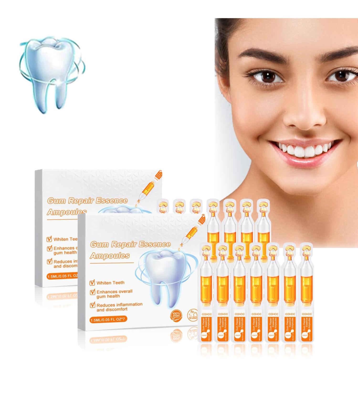Shop Ampoule Tooth Repair & Enamel Whitening Serum - 2PC Gums Repair Essence for Healthy Smile - Buy Online on GoSupps.com