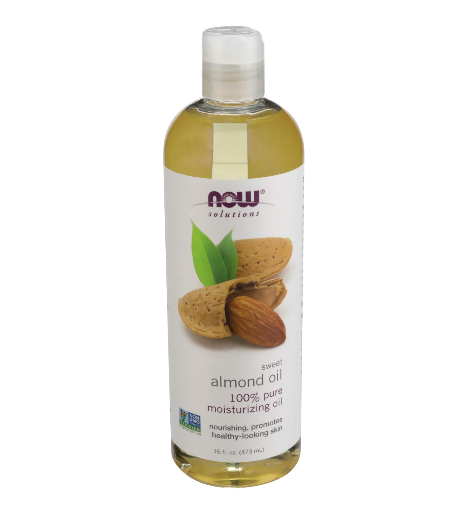 Now Foods Almond Oil 473 ml - Buy Organic Almond Oil Online Fast International Shipping - Buy Online on GoSupps.com