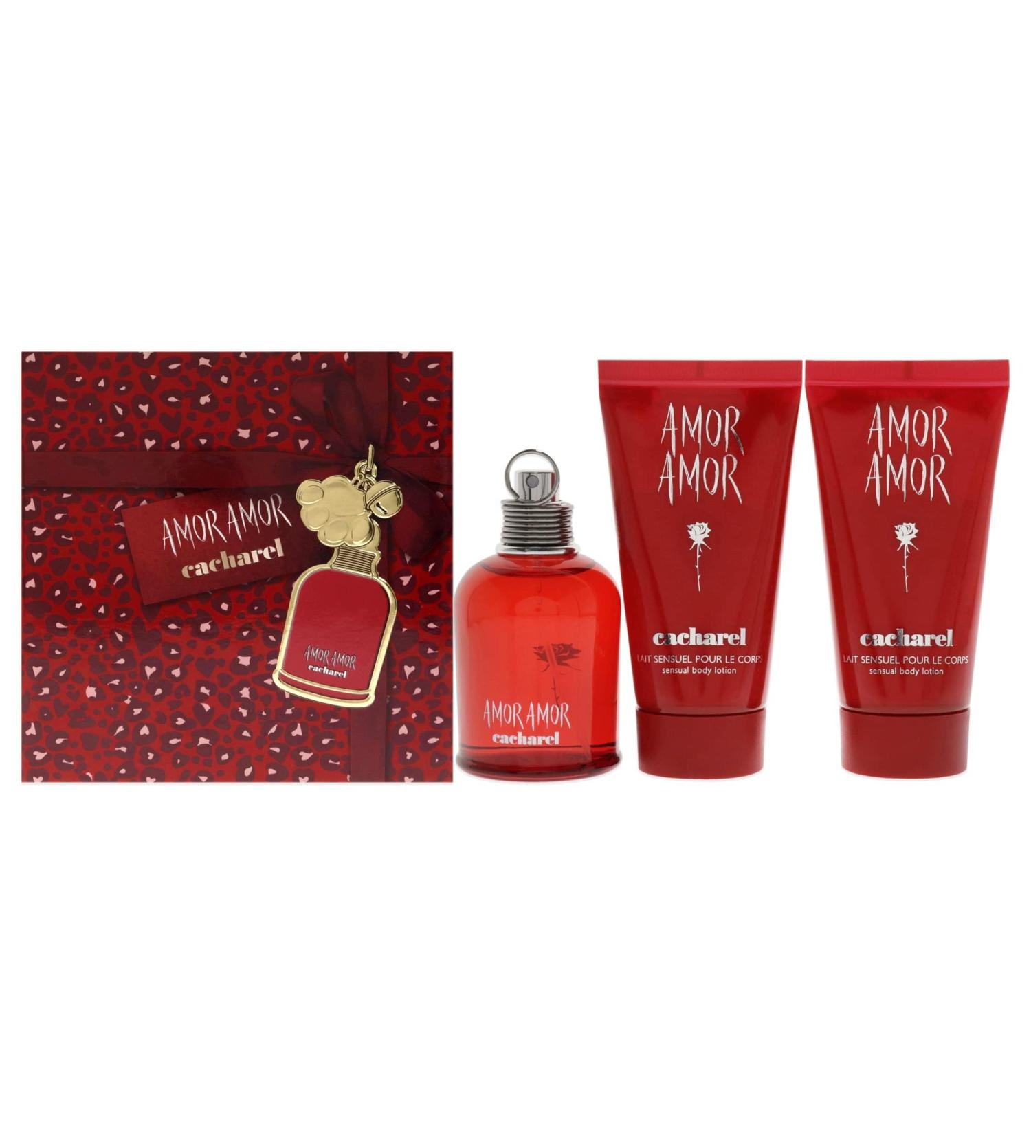 Cacharel Amor Amor Gift Set for Women Eau de Toilette Spray Perfume 1.7 Fl. Oz. 2 Pack Body Lotion 1.7 Fl. Oz. - Buy Online on GoSupps.com