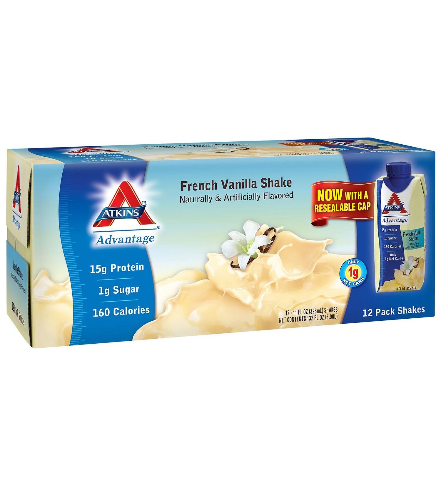 Atkins Advantage French Vanilla Shake - 11 fl. oz. - 12 ct.