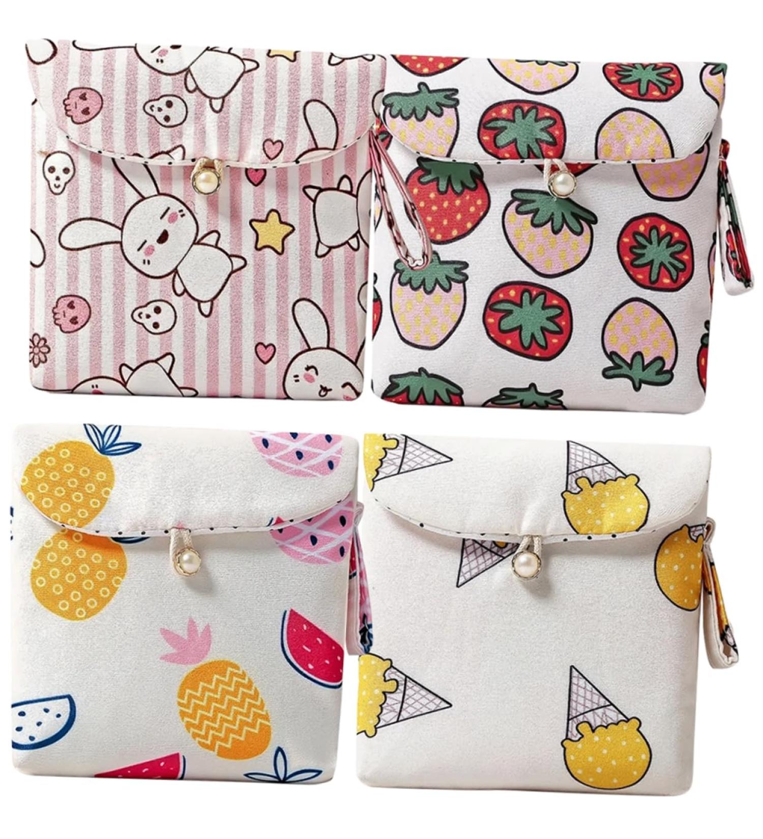 Shop Healeeved 4-Piece Women's Bandages & Storage Bags | Perfect for Lipsticks Period Care & Travel - Buy Online on GoSupps.com