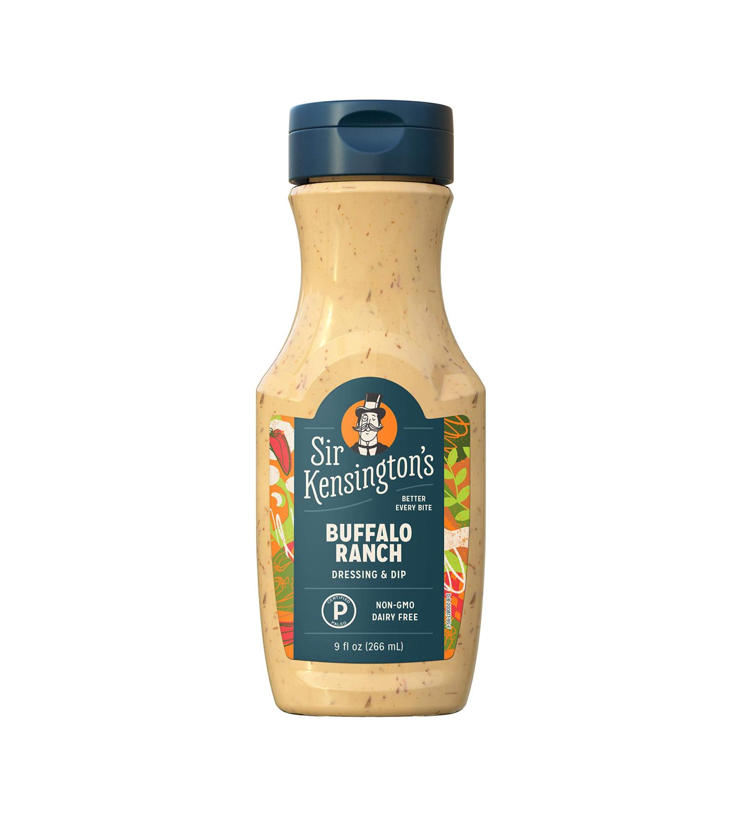 Sir Kensington's Buffalo Ranch Dressing and Dip - Sugar Free, Dairy Free, Keto and Paleo Certified - Non-GMO Project Verified - 9 oz - Buy Online on GoSupps.com