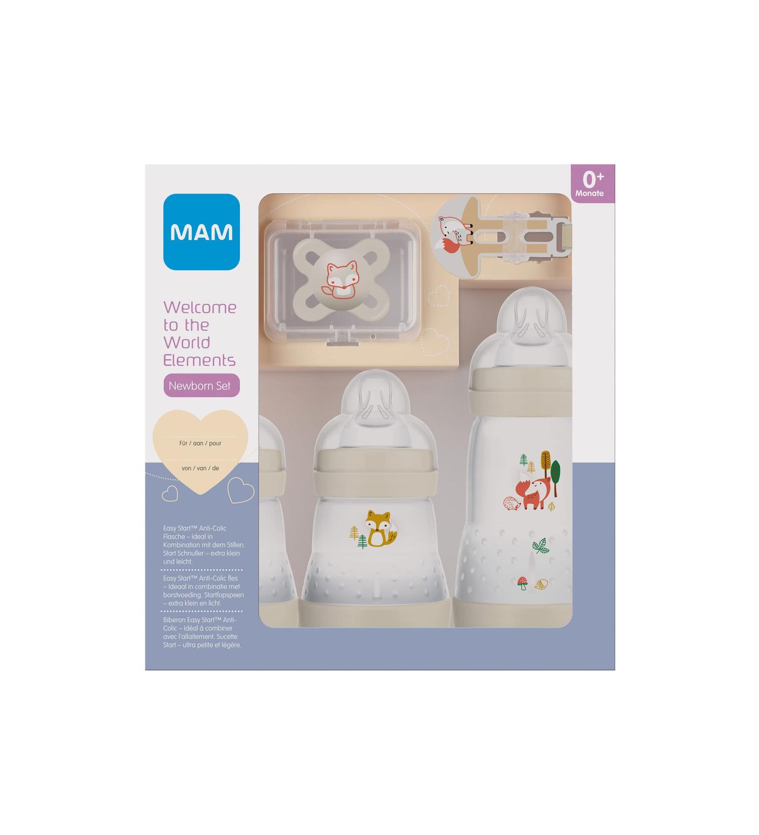 MAM Starter Set Small - Neutral Motif in Ivory Beige | Premium Baby Feeding Essentials | Worldwide Shipping - Buy Online on GoSupps.com
