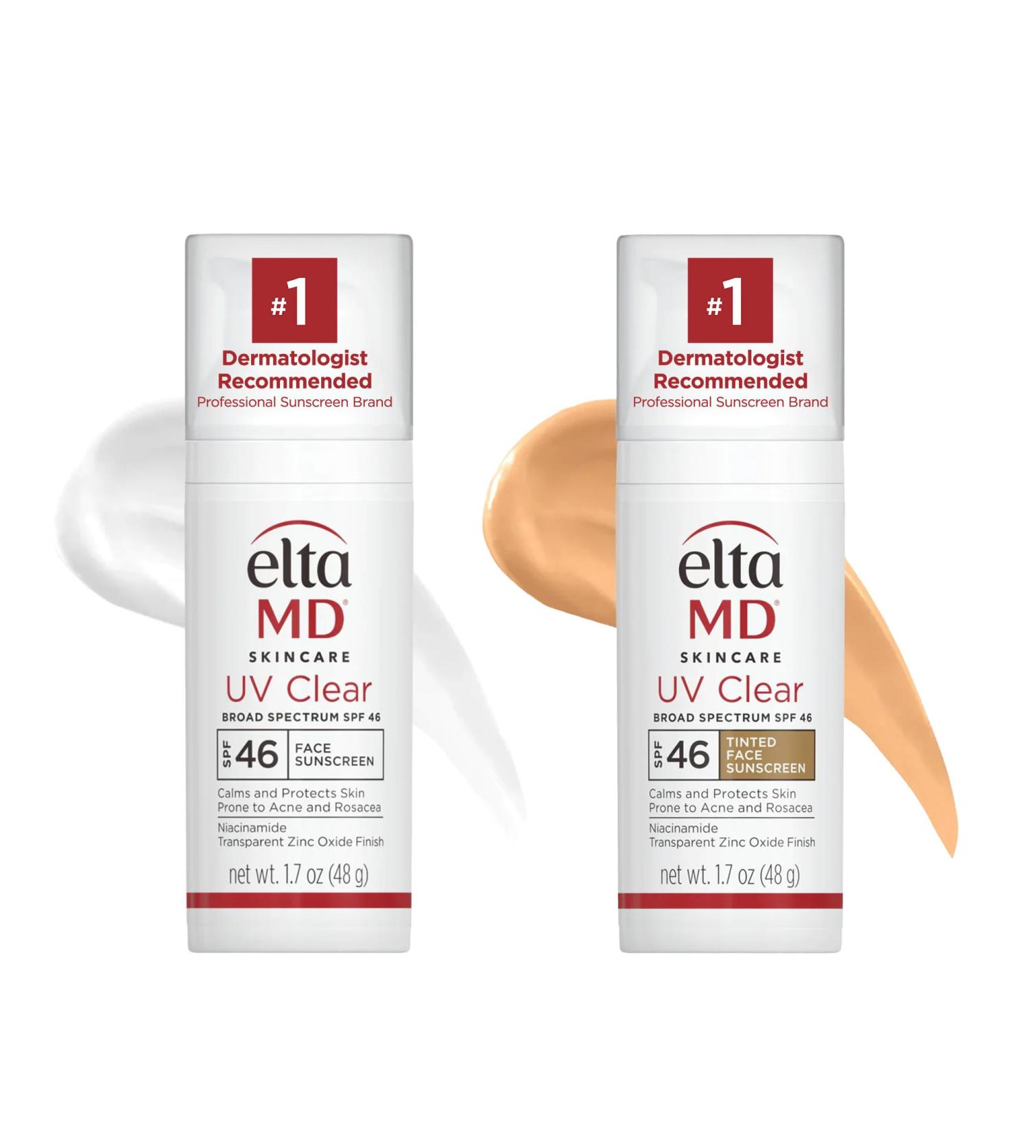 Buy EltaMD UV Clear Tinted Duo Kit - SPF Face Sunscreen for Sensitive Skin | Broad Spectrum Protection - International Shipping Available - Buy Online on GoSupps.com