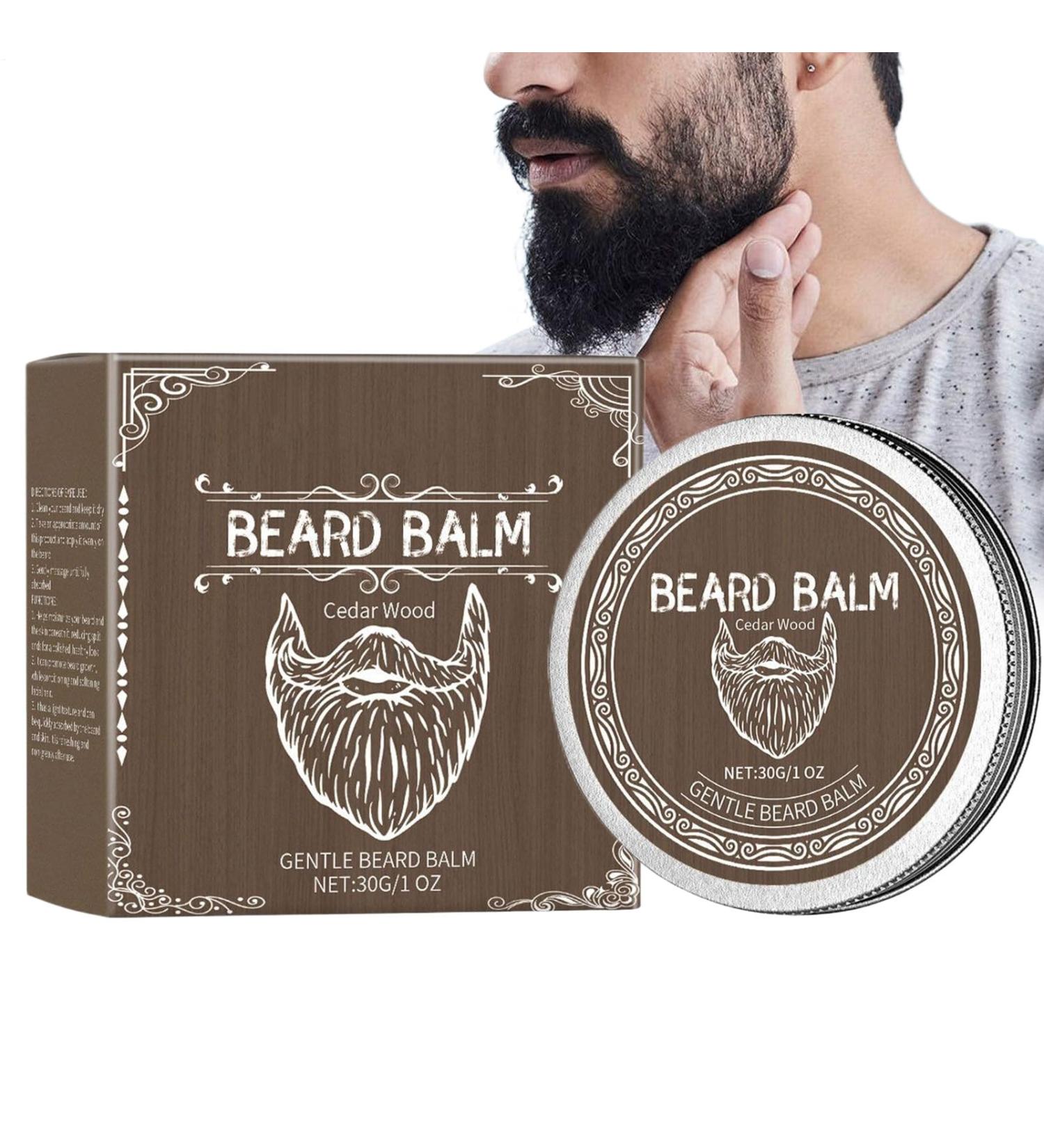 Men's Beard Butter 30g Beard Softener Styling Cream Facial Hair Health Frizz Control Aftershave Care - Buy Online on GoSupps.com