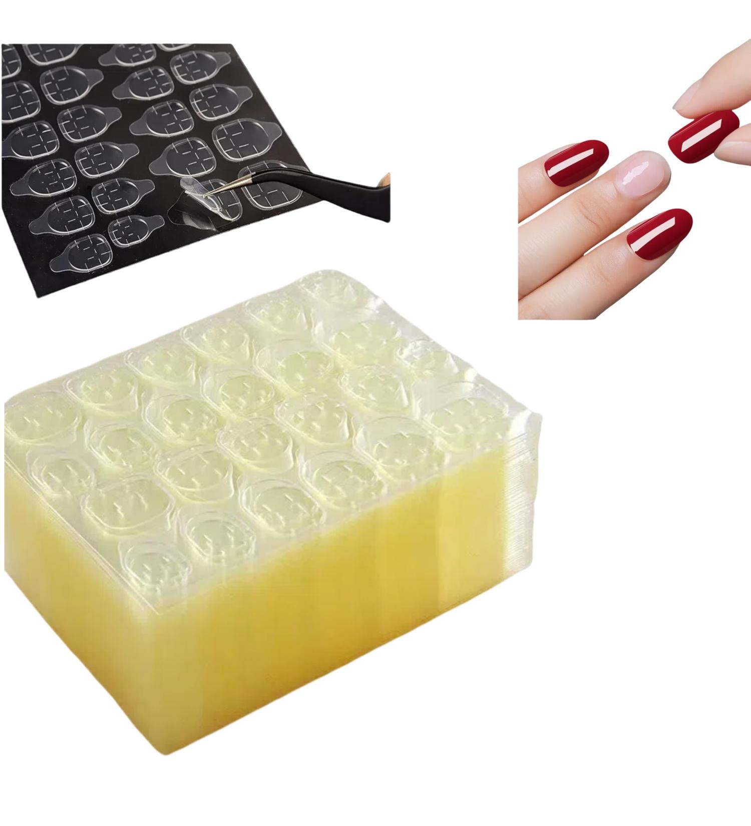 1200pcs (50 Sheets) Double Sided Nail Adhesives False Nail Tips Jelly Adhesive Tabs Nail Glue Waterproof Breathable Jelly Press on Nails Sticky Tabs Nail Glue Sticker - Buy Online on GoSupps.com
