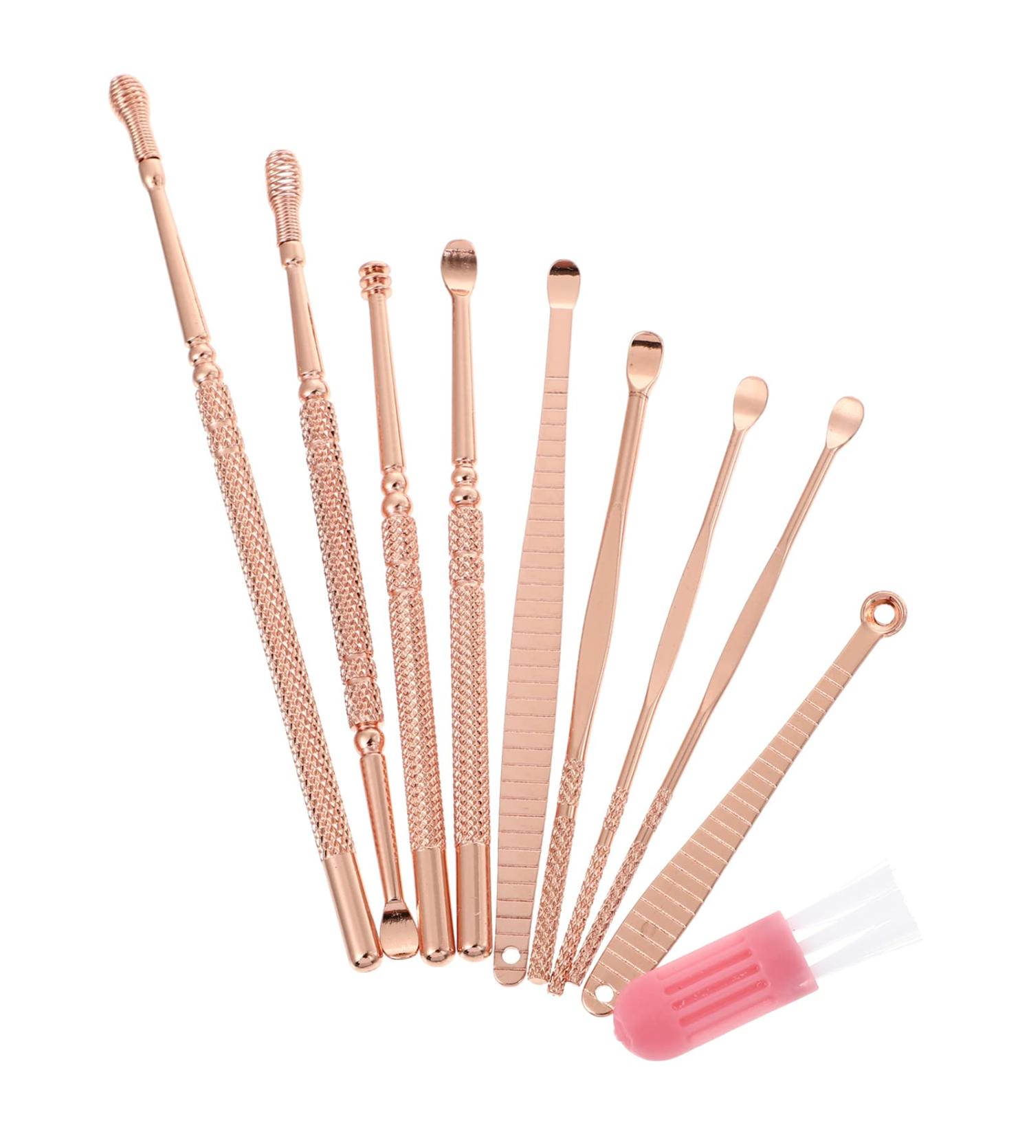 HAKIDZEL 1Set Ear Wax Removal Tools Cleaners with Spiral Design for Daily Use Portable Kit Pink for Family and Travel - Buy Online on GoSupps.com