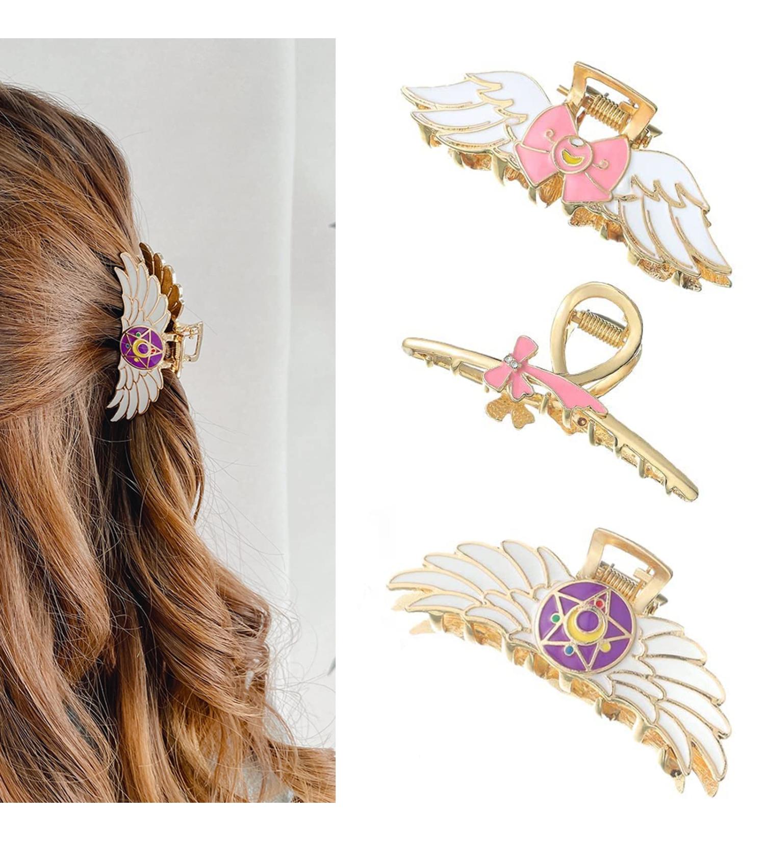 Eddie Munson Anime Hair Claw Clips Set - Cute Butterfly Metal Hair Accessories (3 pcs) - Cartoon Gifts for Fans Girls & Women - Buy Online on GoSupps.com