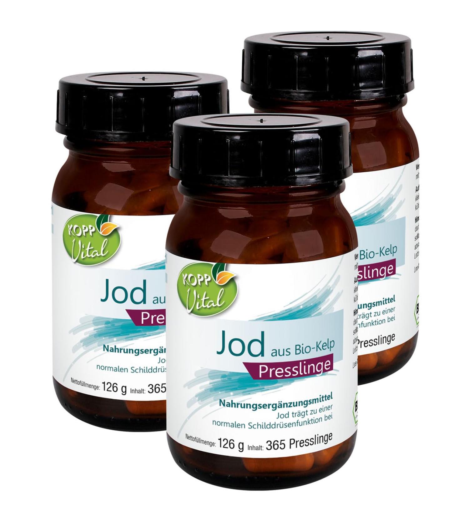 Buy Kopp Vital Iodine from Bio-Kelp Pressage | 378g Organic Brown Algae | Premium Quality | Bio-Certified Pharmacy Quality | International Shipping - Buy Online on GoSupps.com
