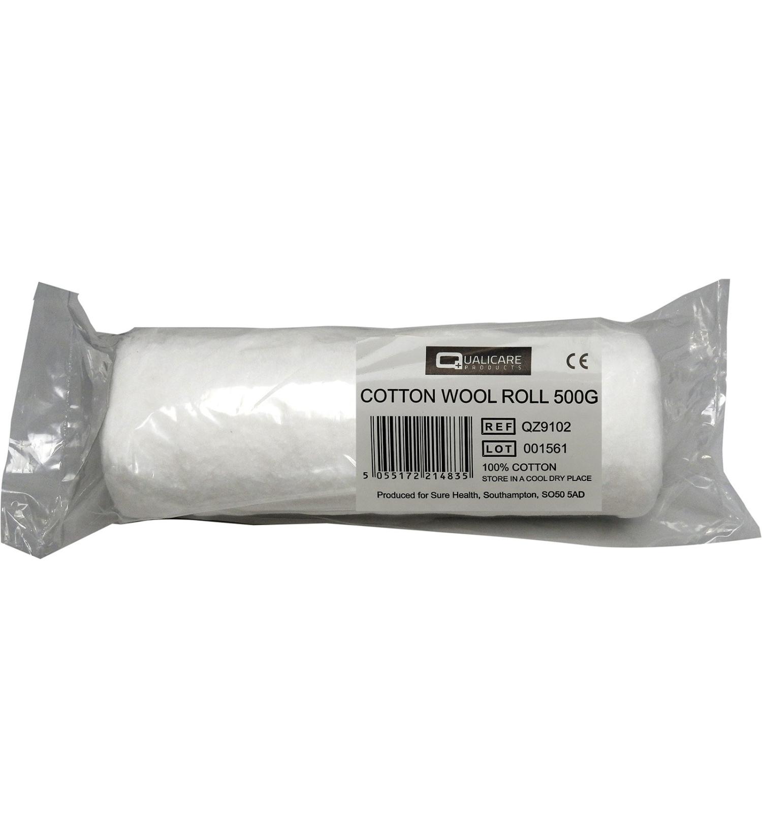 Qualicare Large Medical Makeup Premium Cotton 500g Roll