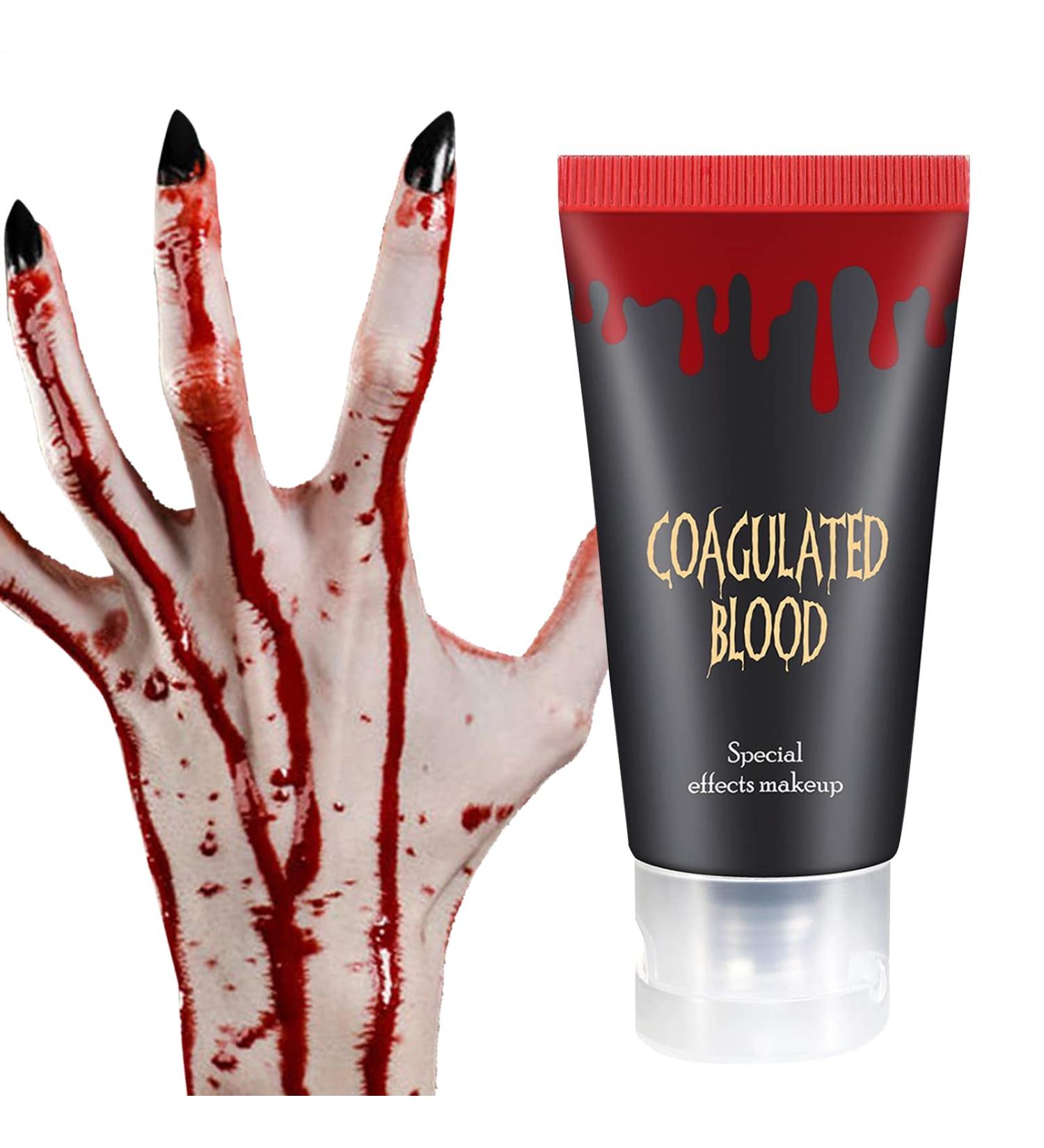  Generisch Fake Blood Gel - 60g Halloween Liquid Makeup - Vampire Simulation Plasma - Realistic Drip Effect - Smooth Texture - Cosmetic - Scary Special Effect for Costume Parties - Buy Online on GoSupps.com