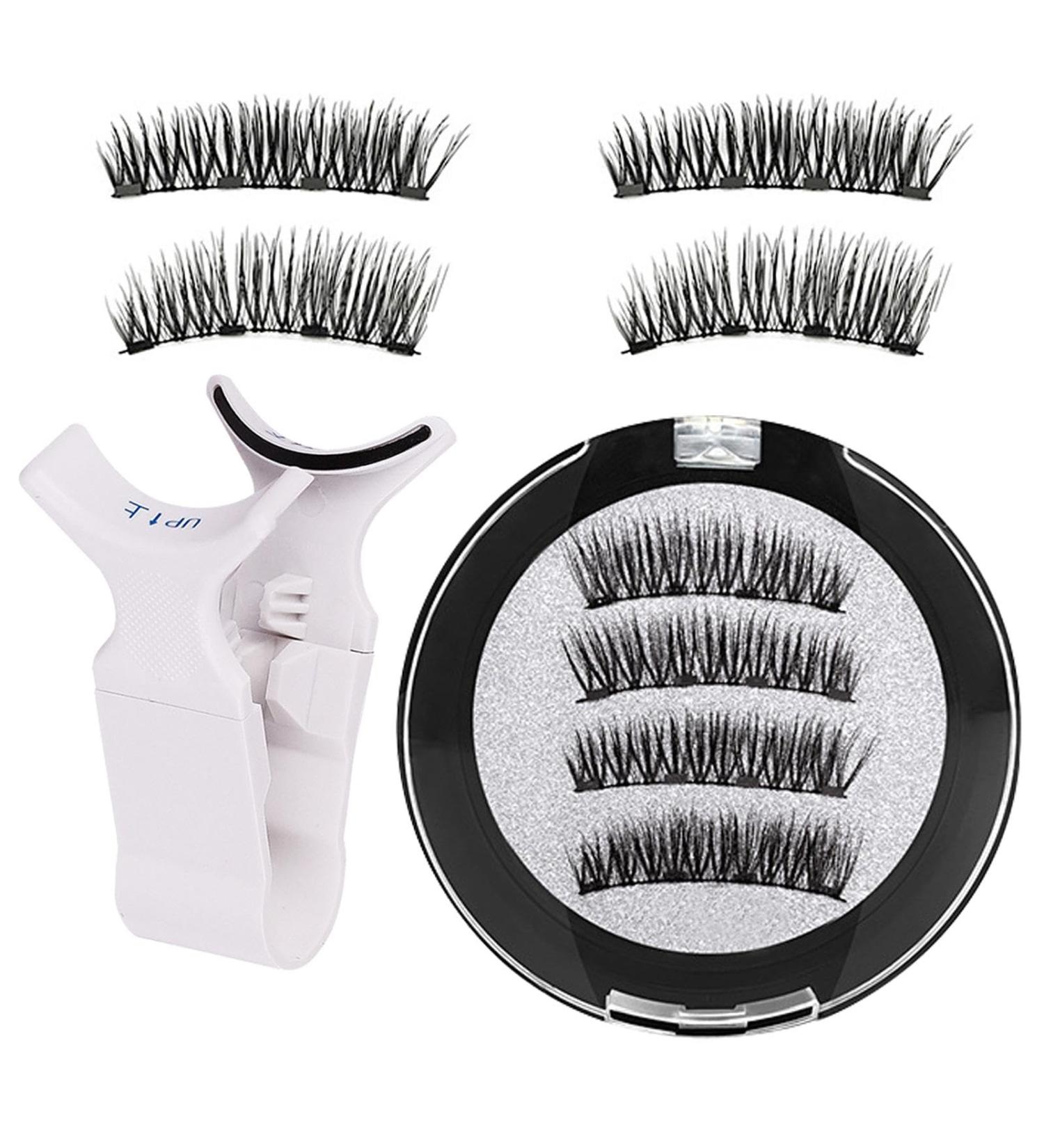Magnetic Eyelashes No Glue or Liner Needed - Magnetic Lashes Kit | Reusable Waterproof Manga Lashes Easy Application and Removal No Glue Needed 1 Pair with Applicator Natural Look All-Day Comfor - Buy Online on GoSupps.com