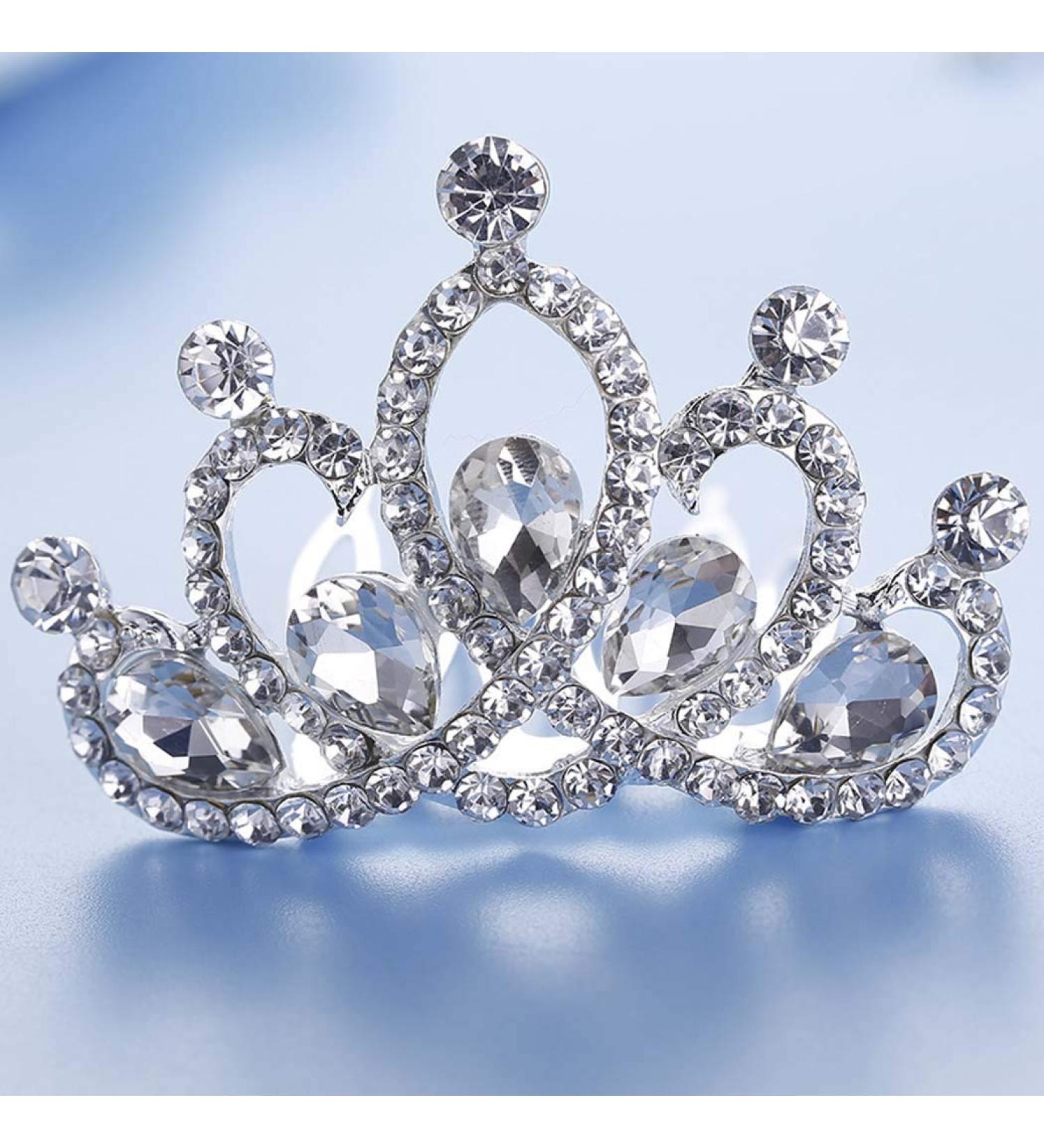 Jakawin Crystal Wedding Hair Comb - Elegant Bridal Tiara Crown for Flower Girls - Buy Online on GoSupps.com