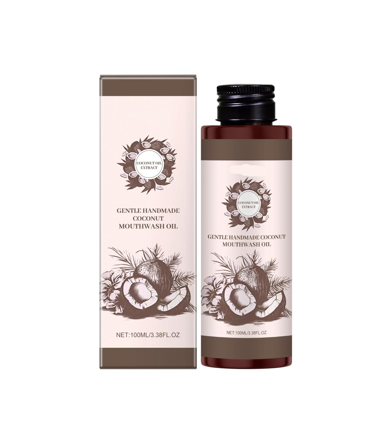 Coconut Oral Mouthwash Herbal Care For Teeth Cleaning Long-Lasting Fresh Breath Gentle Formula For Sensitive Mouths Daily Oral Care(2PC) - Buy Online on GoSupps.com