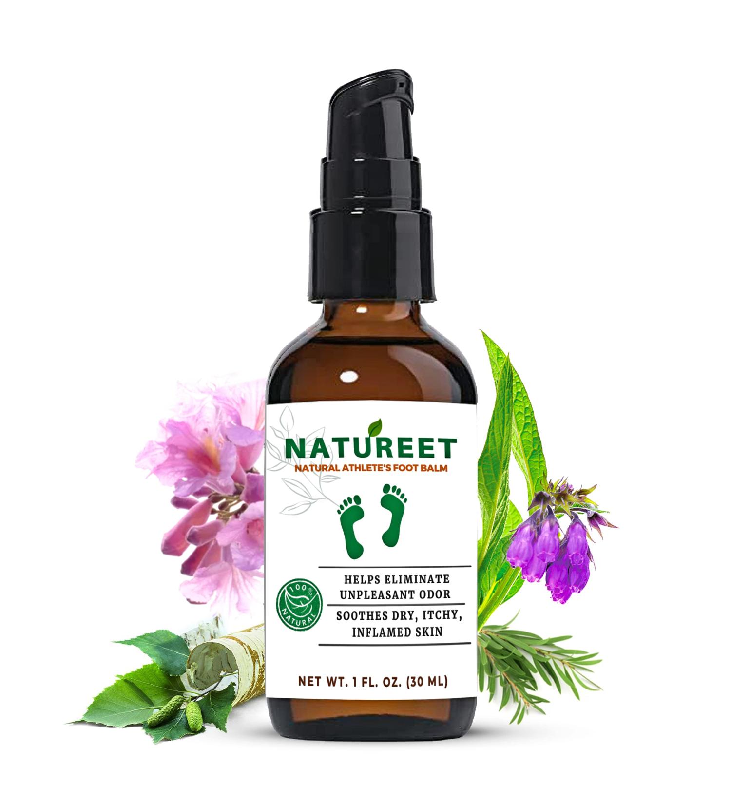 Natureet Athletes Foot Cream - Natural Anti-Itch Formula with Tea Tree Oil - 1 oz - Buy Online on GoSupps.com
