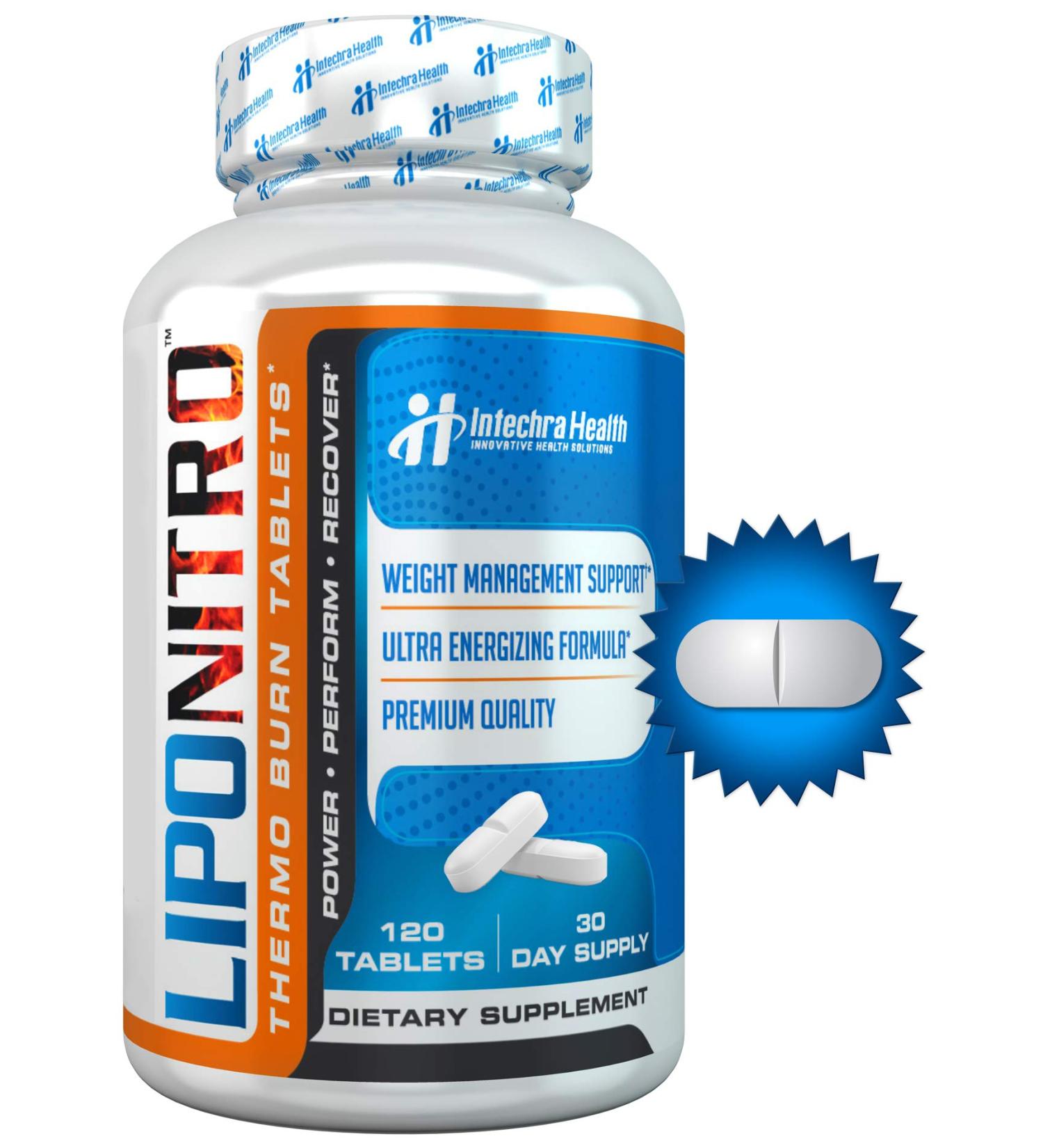 LipoNitro Maximum Strength Thermo-Burn Diet Pills - Scientifically Researched Ingredients - 120 Tablets - Buy Online on GoSupps.com