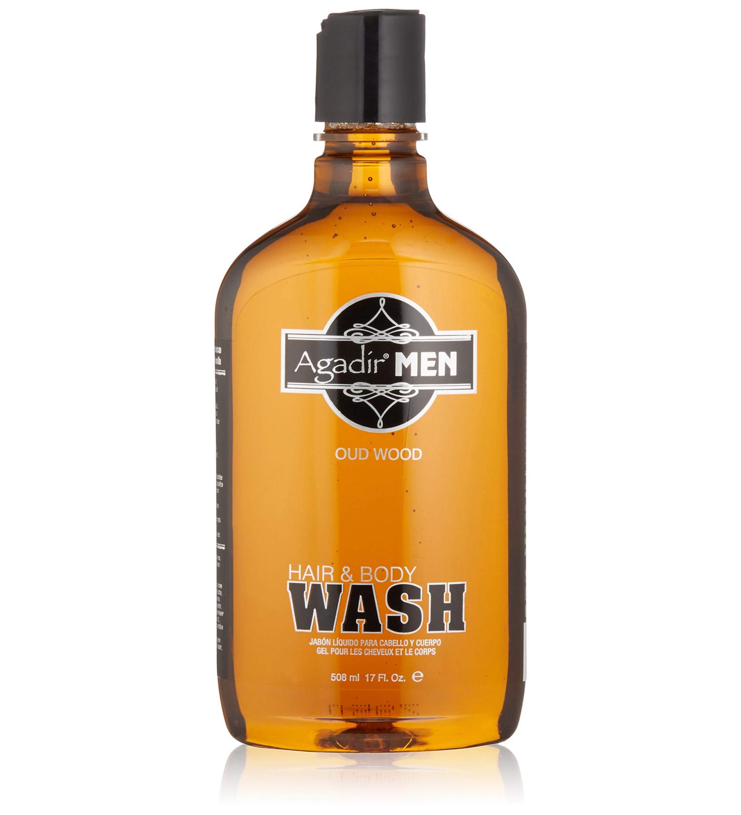 AGADIR Men Hair and Body Wash - 17 Fl Oz | Gentle Cleansing for Hair and Skin - Buy Online on GoSupps.com
