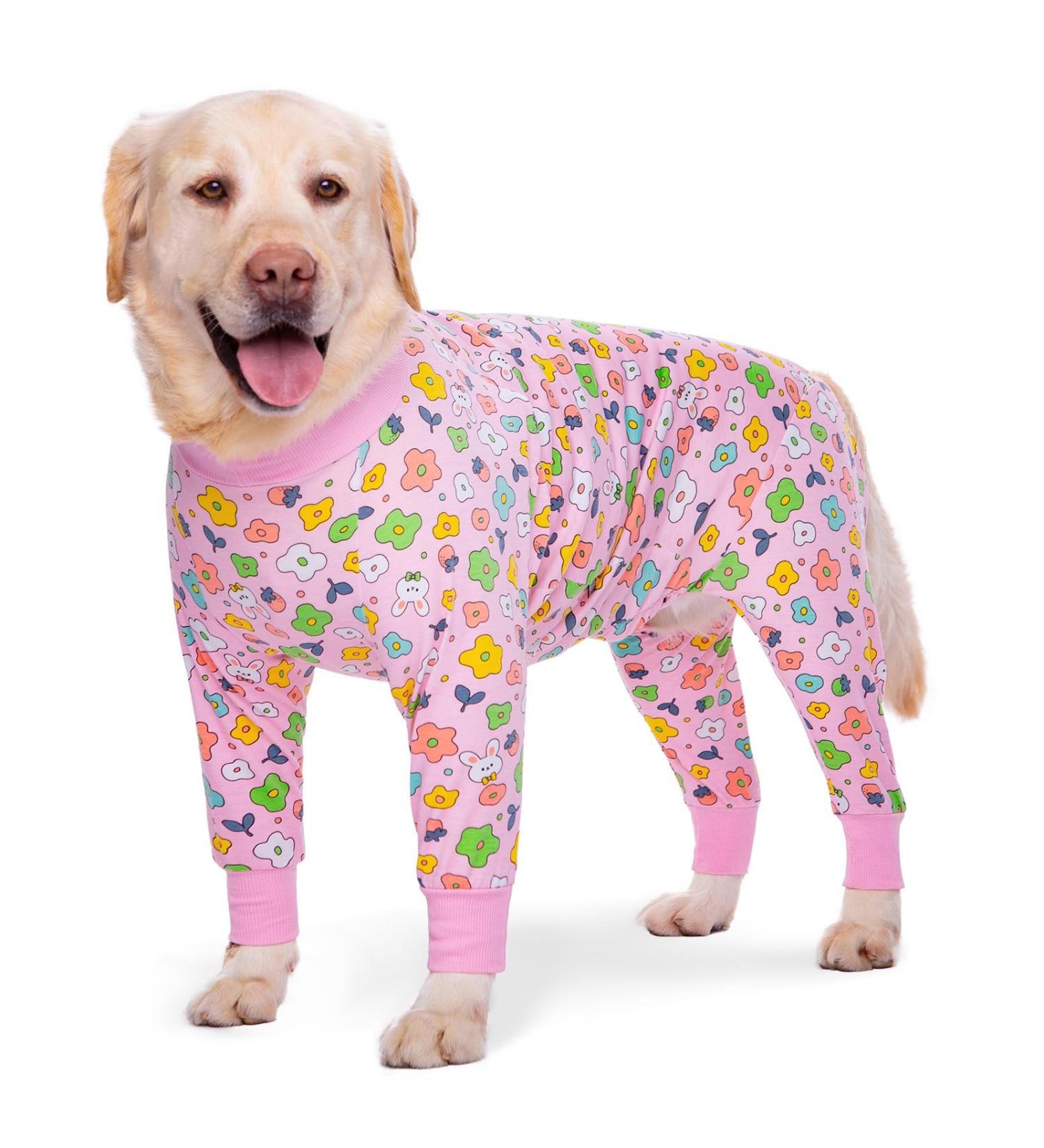 Buy Axcimond Dog Body Recovery Suit - Post-Op Protection for Dogs - 3XL Pink Flower - Comfortable & Secure Alternative to Neck Collars - Buy Online on GoSupps.com