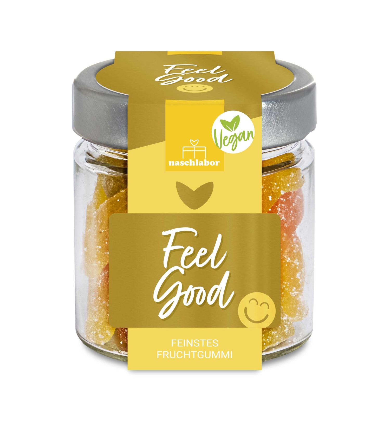  naschlabor Vegan Feel Good Fruit Gums | 20% Pure Fruit Juices | No Artificial Colors or Flavor Enhancers | Gluten Free and Lactose Free - Buy Online on GoSupps.com