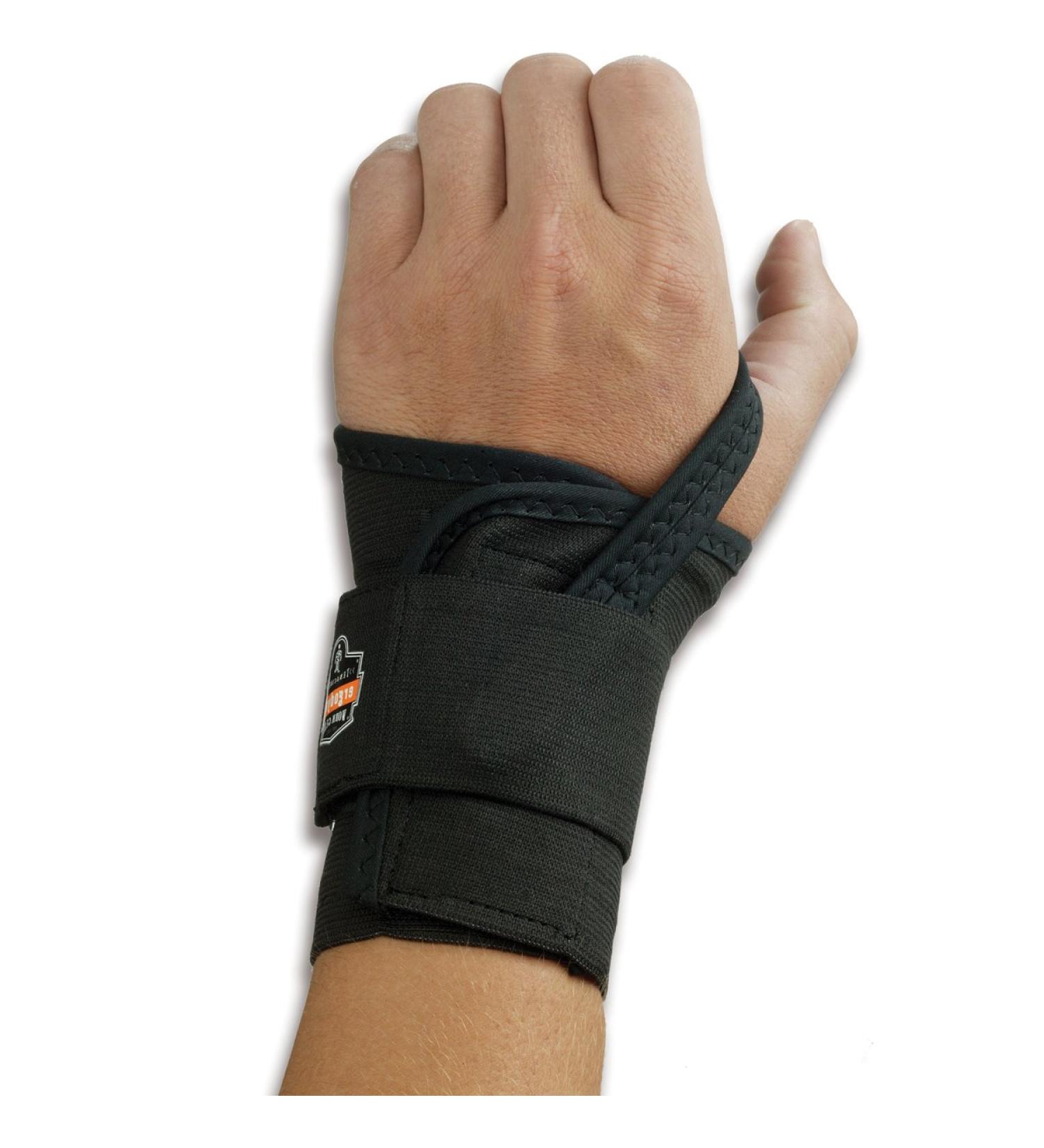 Ergodyne ProFlexMe 4000 Single Strap Wrist Support Black Right Small
