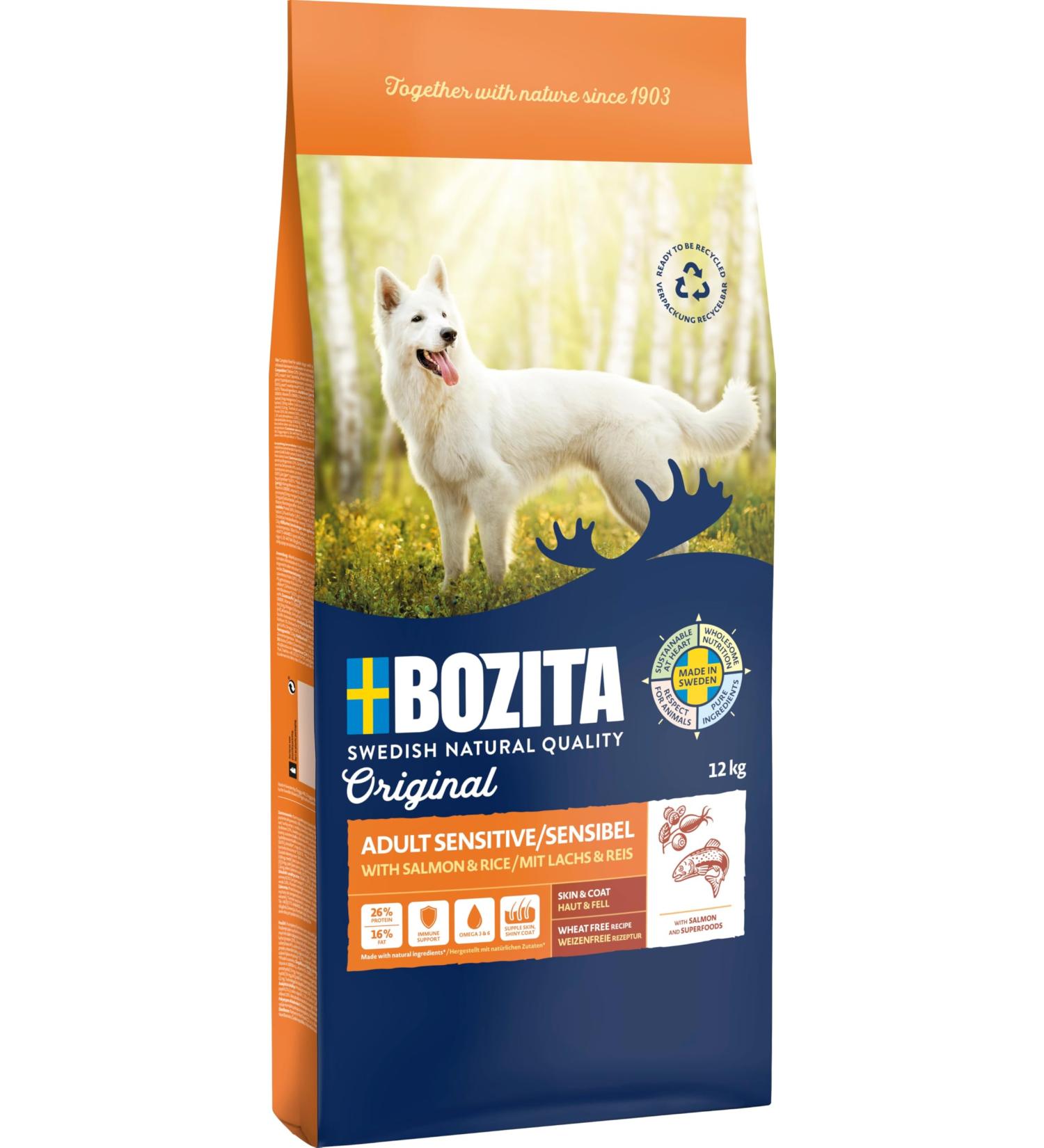 Bozita Dog Original Adult Sensitive Skin&Coat 12 kg