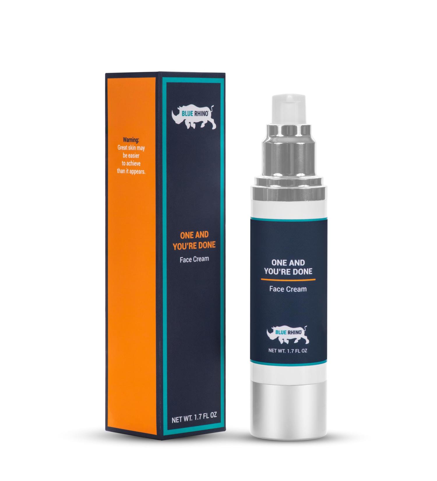 One and You re Done Men's Face Cream 1.7 Fl. Oz - Scentless Non-Greasy Facial Moisturizer for Everyday Use | Best International Shipping - Buy Online on GoSupps.com
