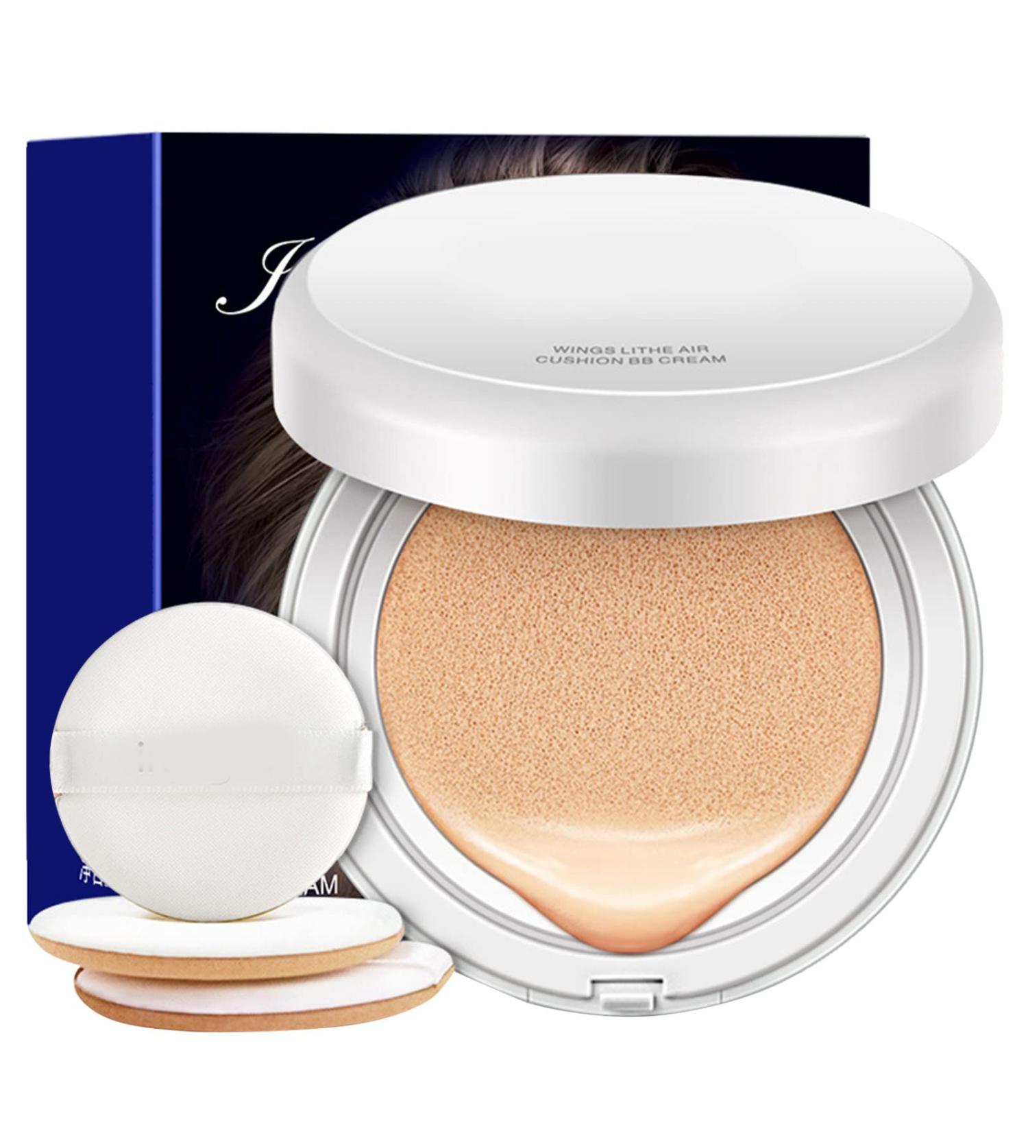 CC Creme - Foundation Covering Blemishes - Concealer Light Air Cushion Liquid Foundation Natural Light (2PCS) - Buy Online on GoSupps.com