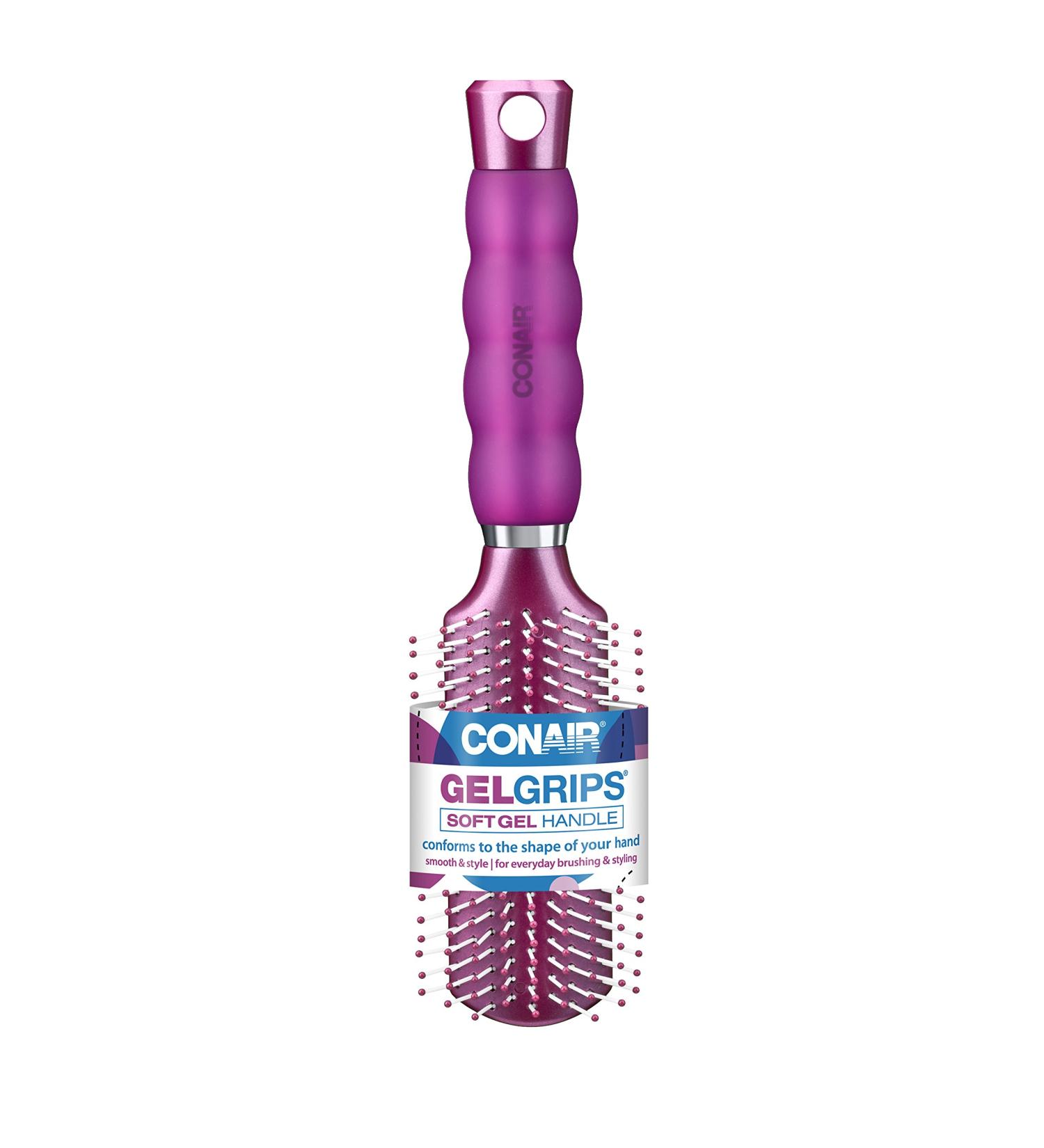 Conair Gel Grips Hair Brush - All Purpose (Colors Vary) - Buy Online on GoSupps.com