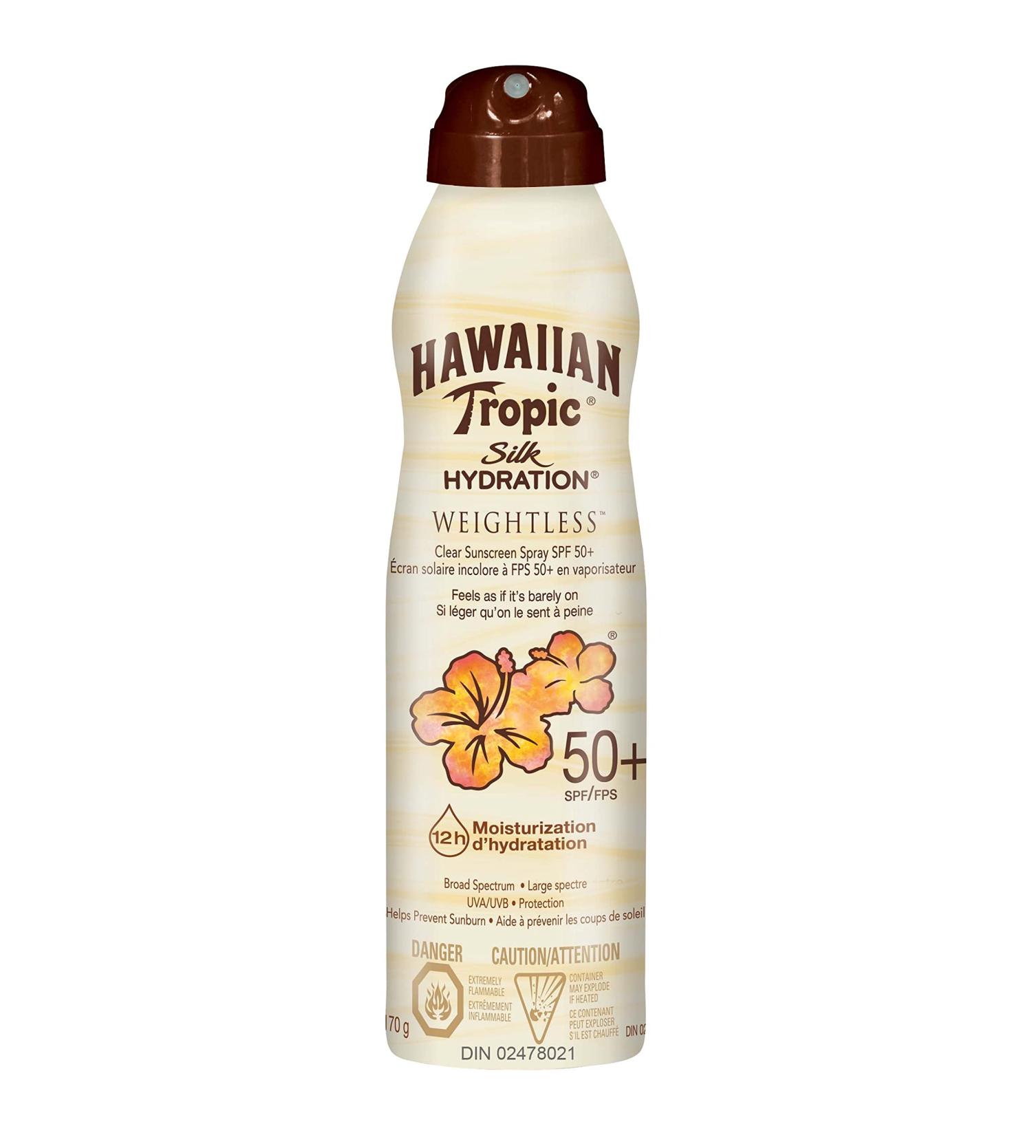 Hawaiian Tropic Silk Hydration Weightless Spf 50+ Clear Spray 170 grams - Buy Online on GoSupps.com
