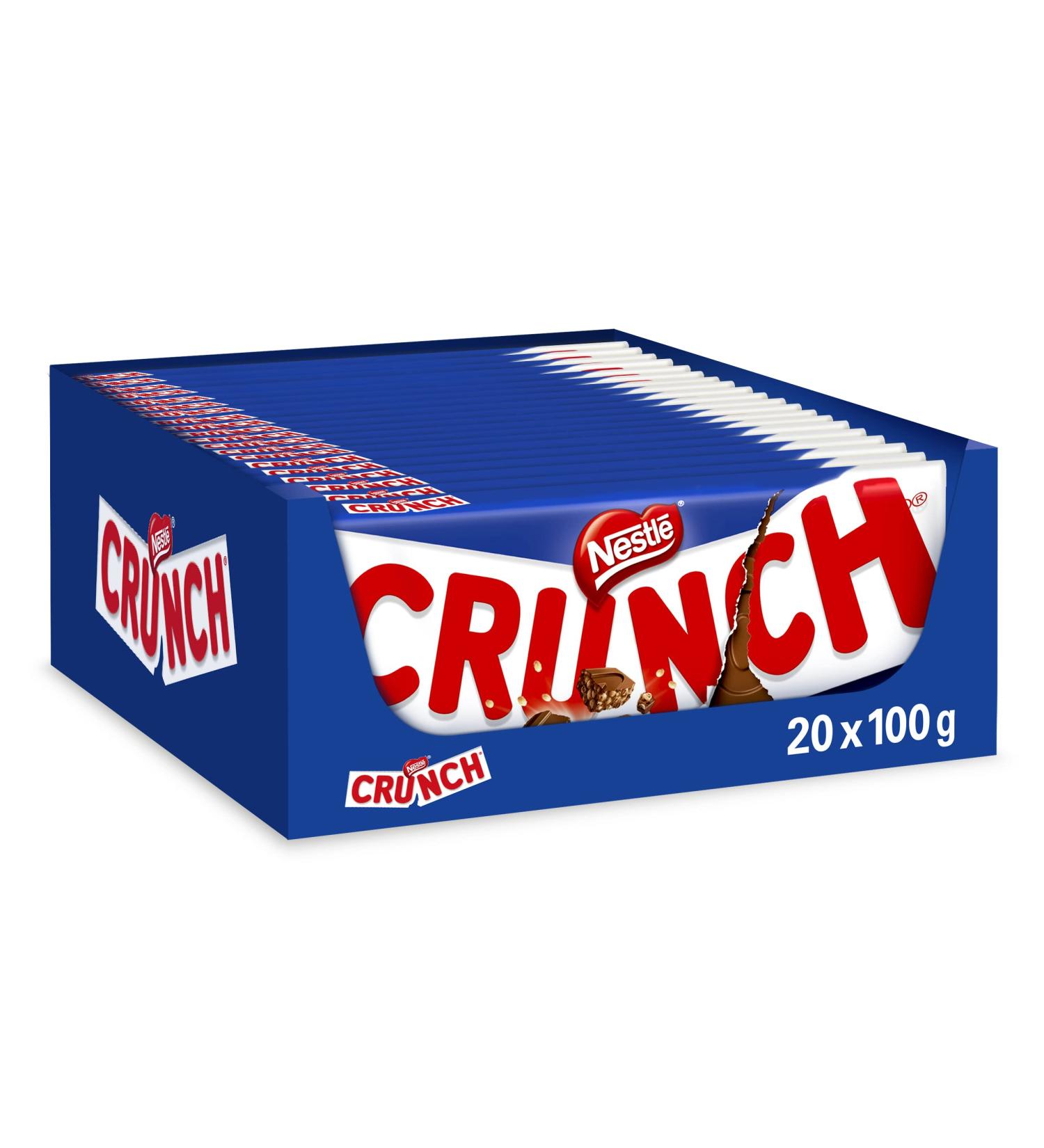  Crunch Crunch Milk Chocolate Sharing Bars 16 x 100g - Buy Online on GoSupps.com