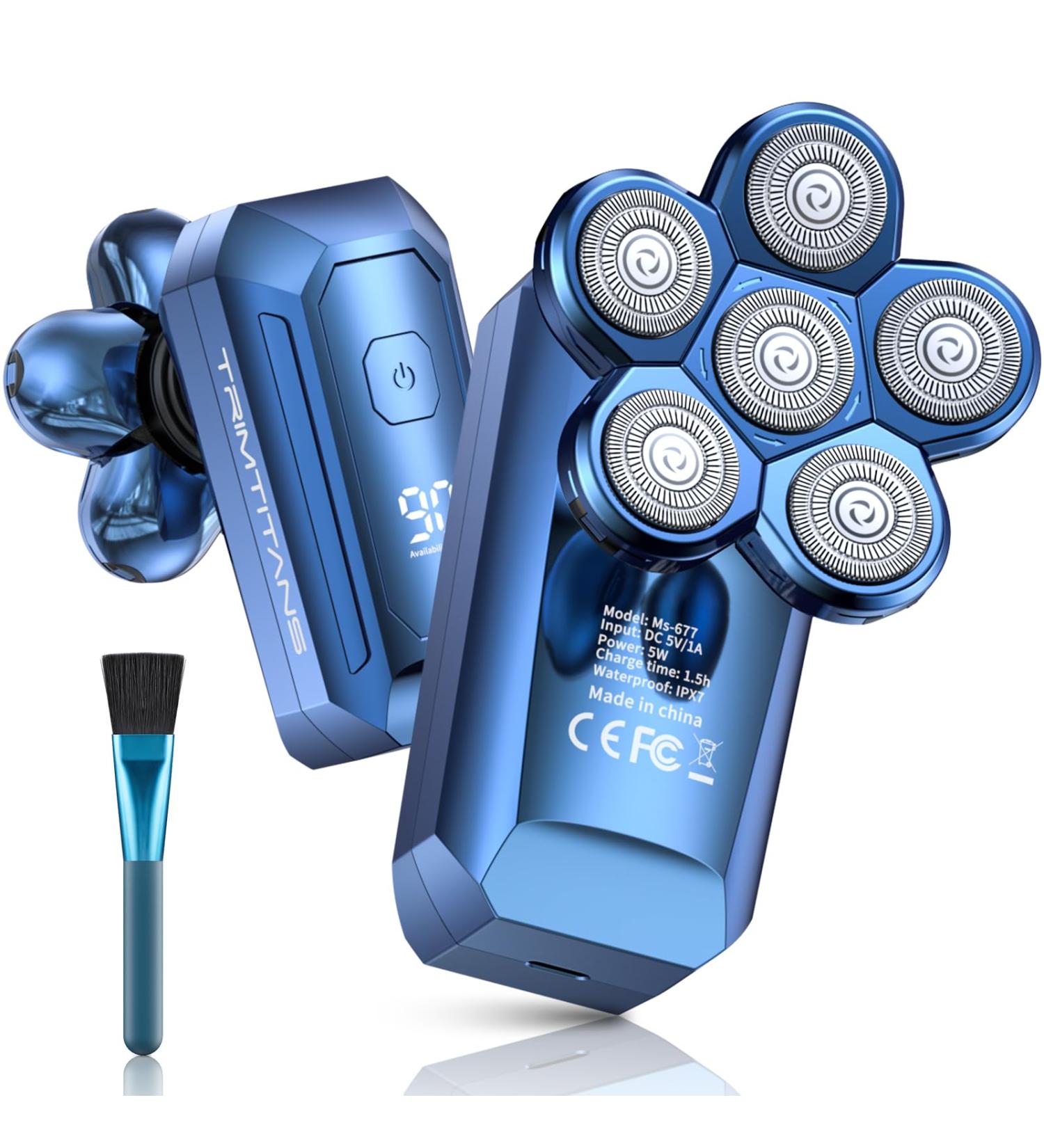 Best 6D Head Shavers for Bald Men | Waterproof Electric Razor - USB Rechargeable & Detachable | Perfect Gift for Him - Buy Online on GoSupps.com